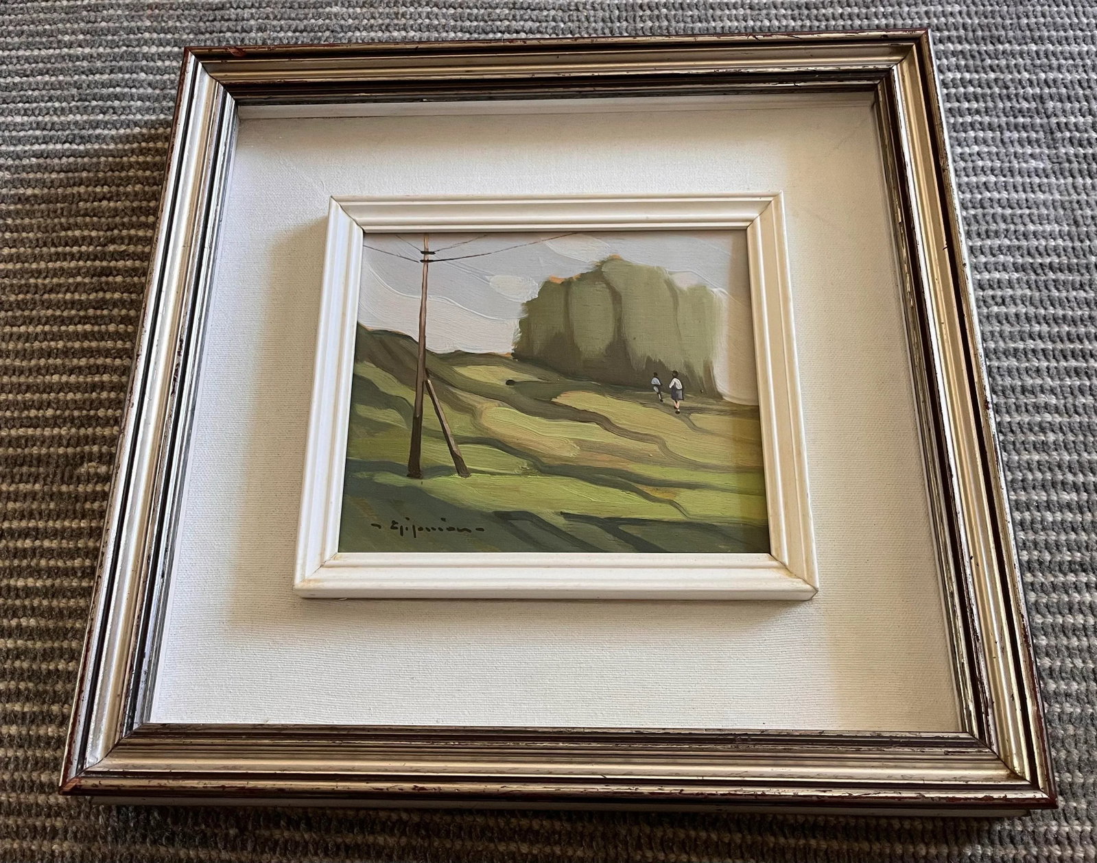 Vintage Italian School Framed Painting - 4