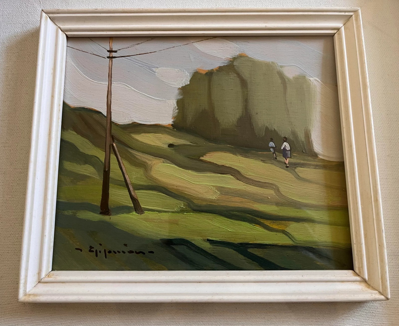 Vintage Italian School Framed Painting - 5