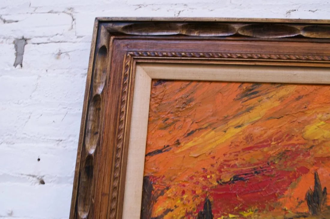 1960s Dorothy Funk Desert Landscape Oil on Canvas - 7