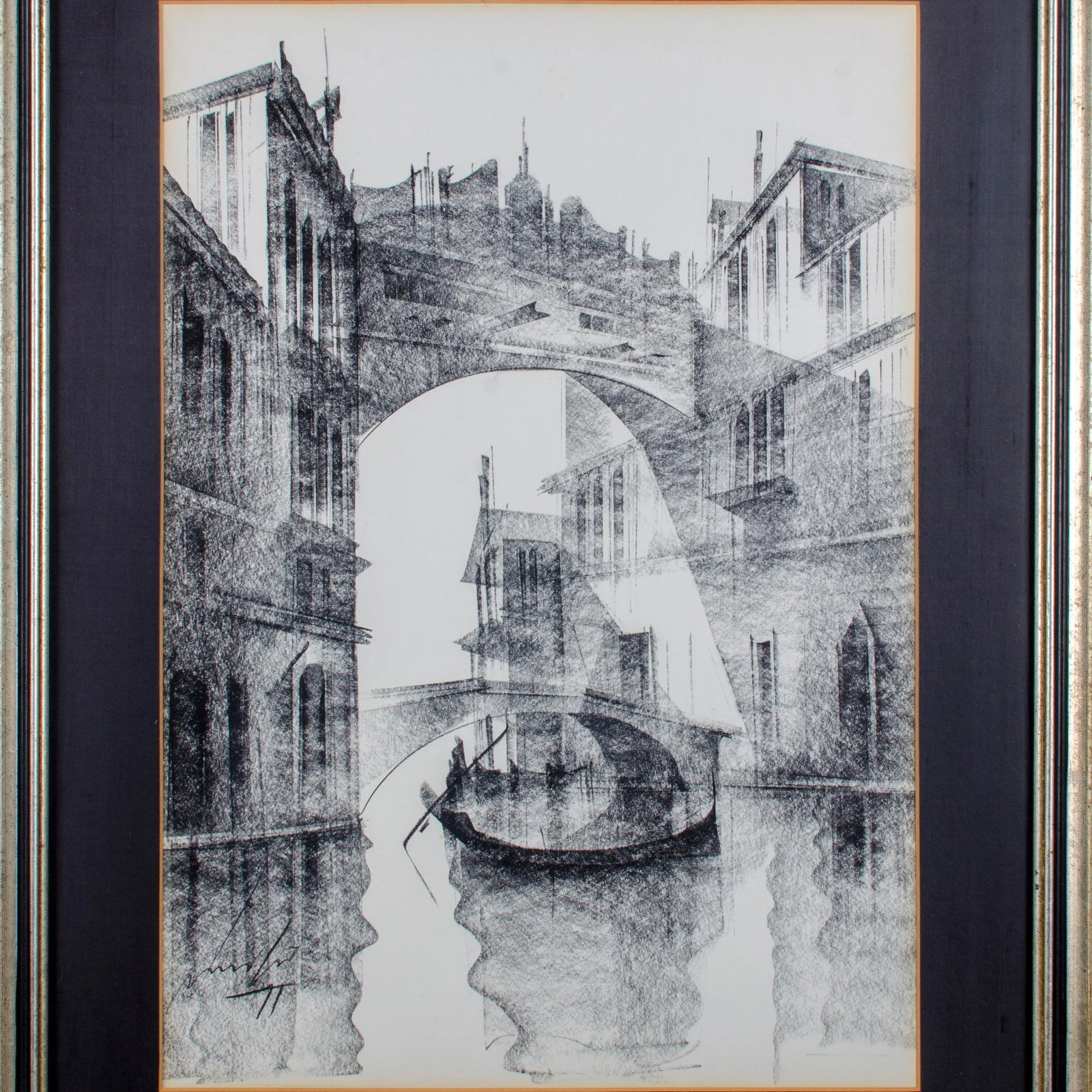 Mid-Century Modern Venice Lithograph - 2