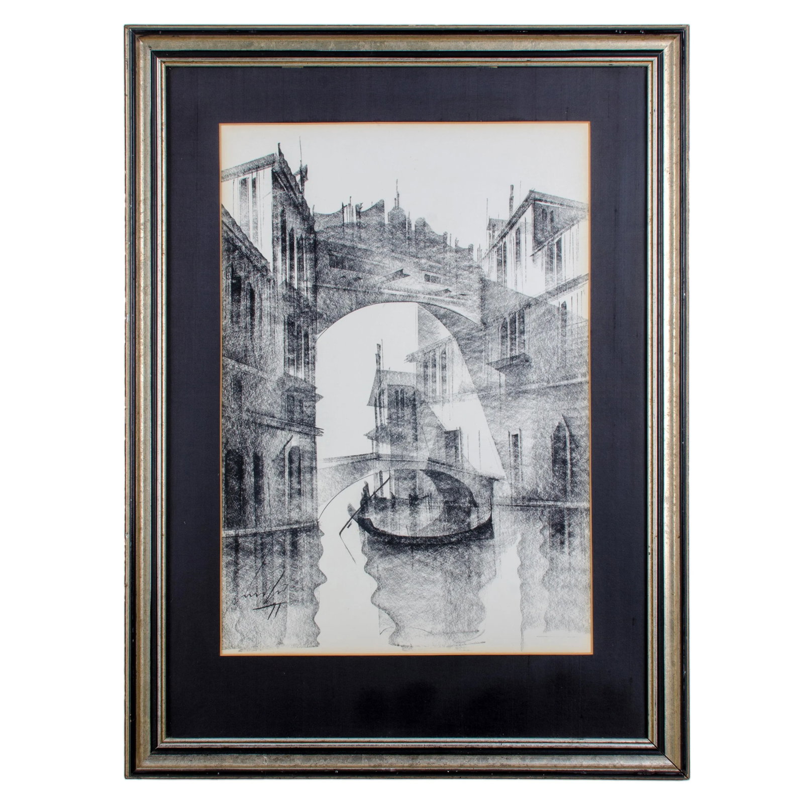 Mid-Century Modern Venice Lithograph - 5