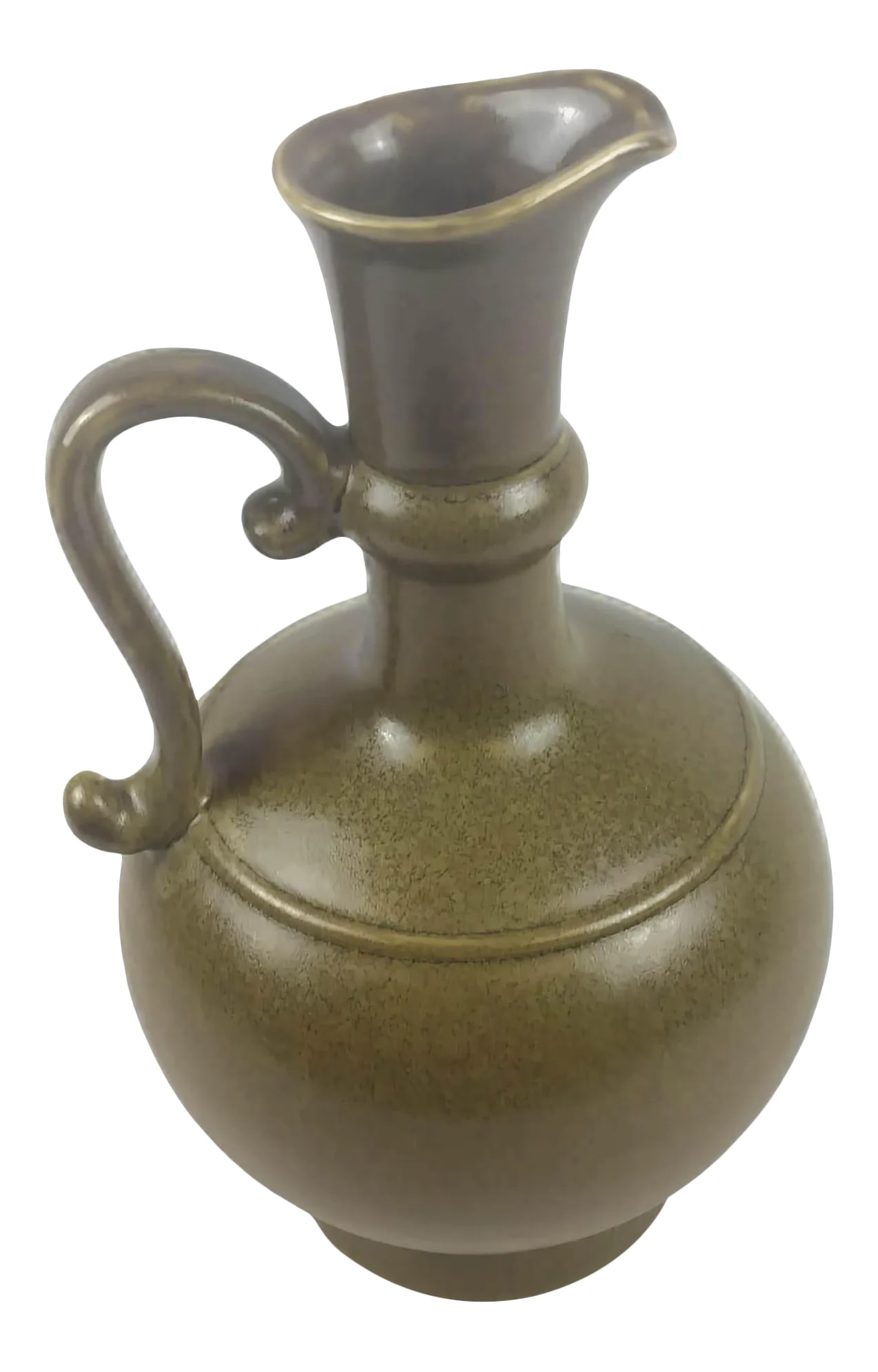 Antique Chinese Tea Glaze Vessel: Beautiful museum quality marked Chinese Porcelain Vase/Vessel. These types of vases are rare indeed. Produced in the early 1900s which is the Republic Era in China, they are reproductions of the Qing 