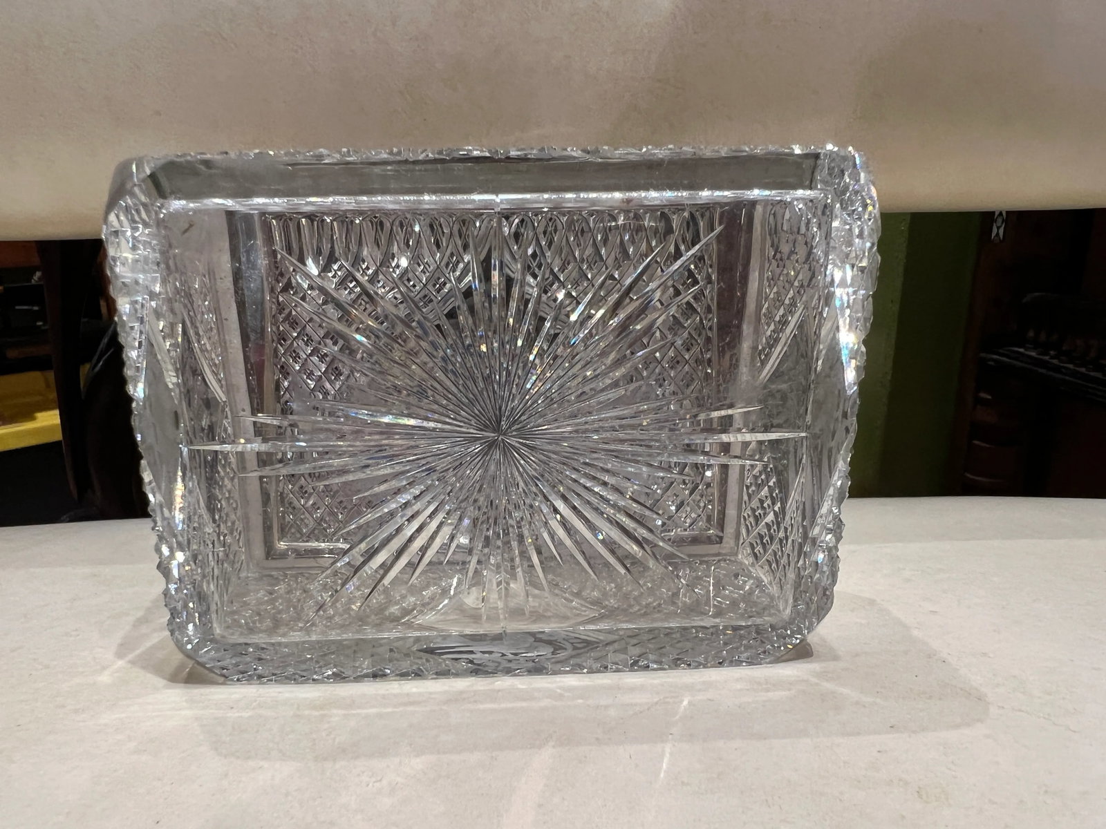 Fine Hawkes Cut Crystal & Sterling Silver Ornithological Motif Box - 8