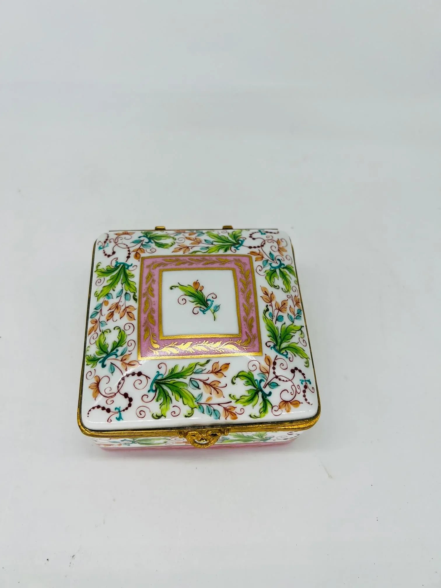 Vintage Le Tallec Enamel Decorated & Gilt Porcelain Box Circa 1982 for Saks - 5