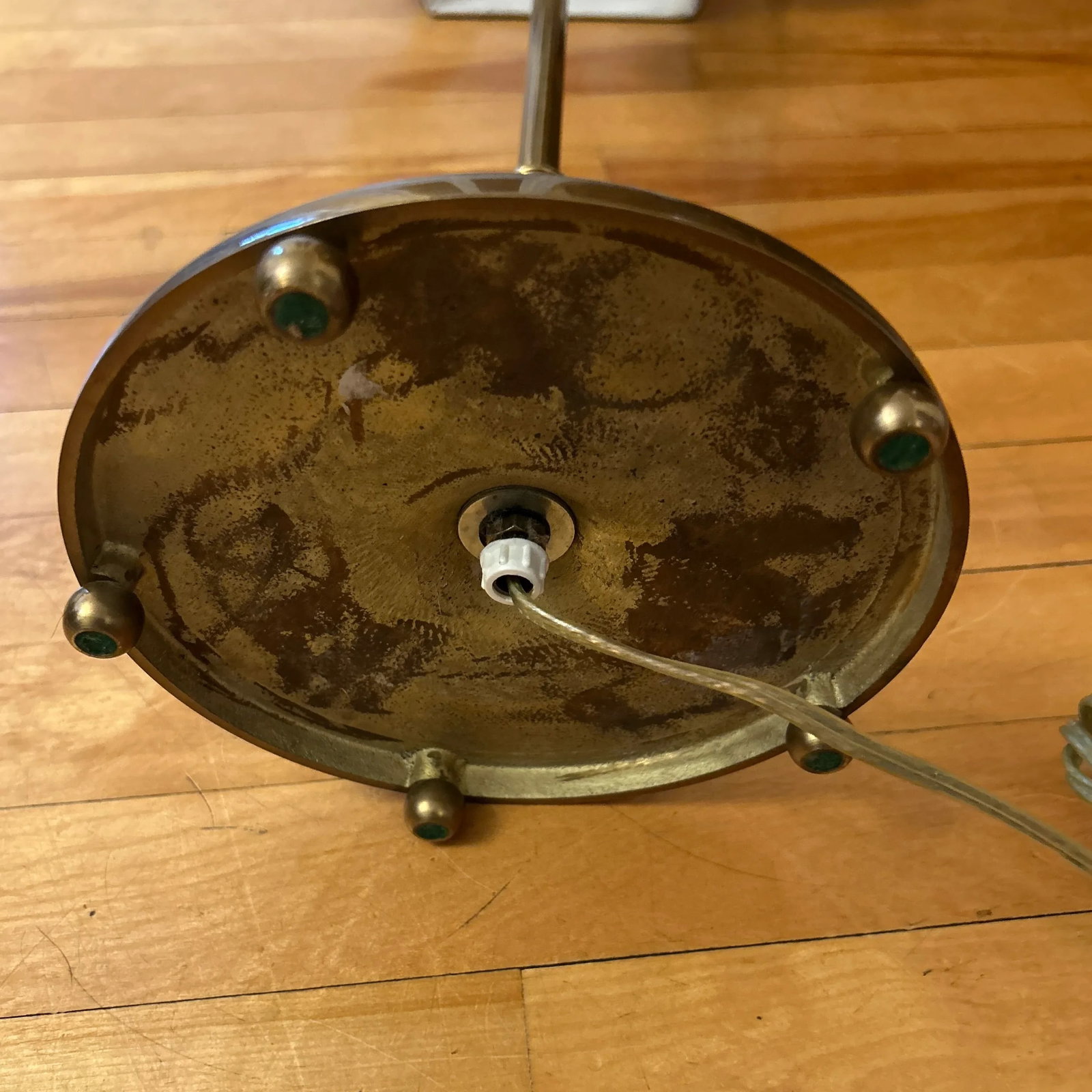 Vintage Urn Lamp With Custom Shade - 10