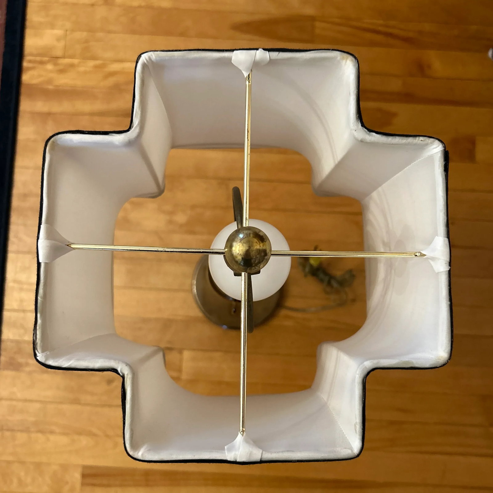 Vintage Urn Lamp With Custom Shade - 9