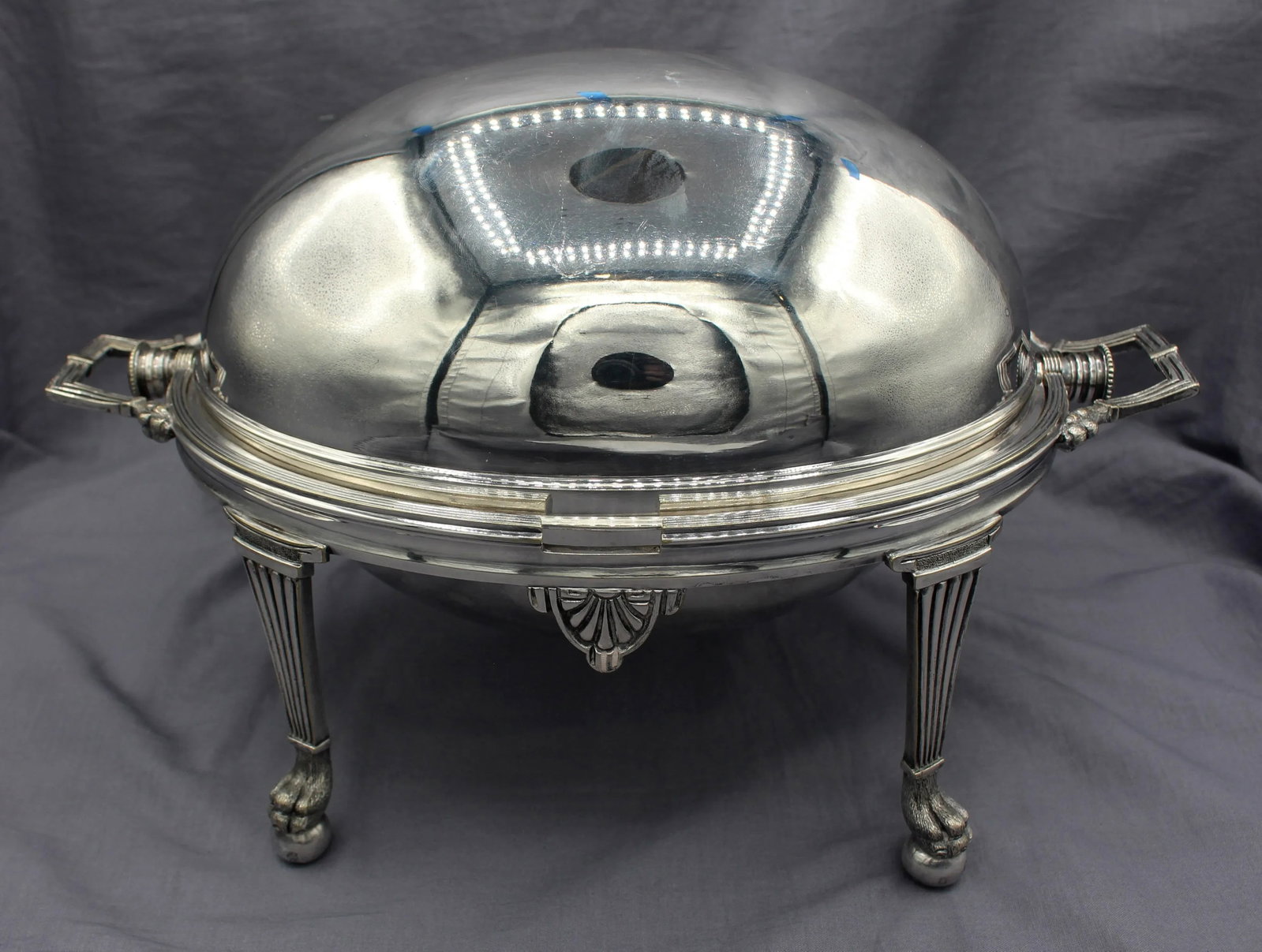C. 1880s Egyptian Revival English Revolving Hunt Tureen - 3