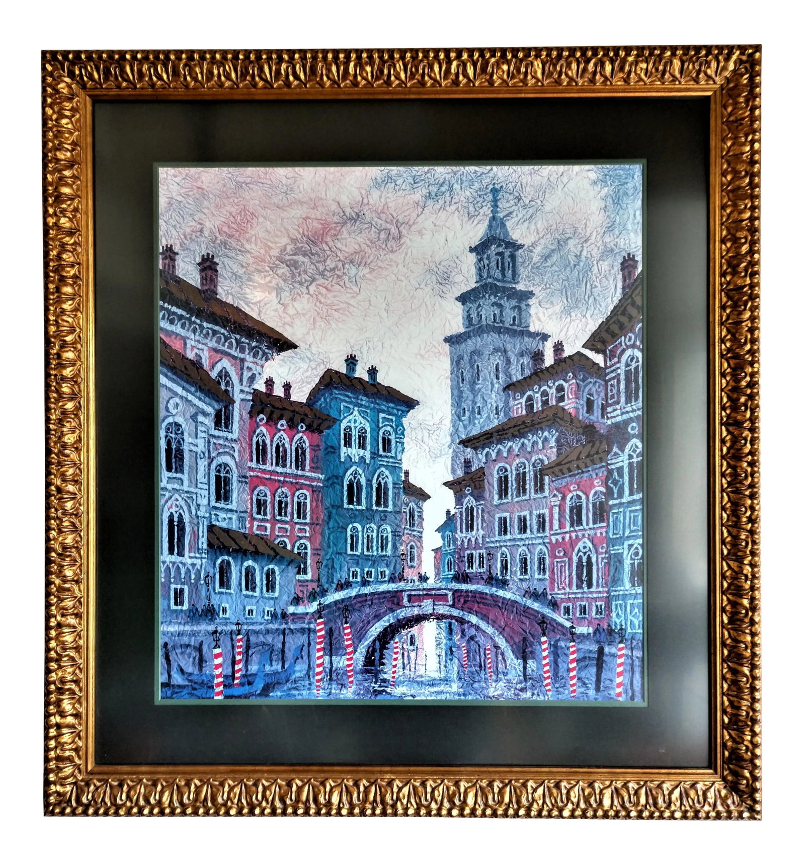 Venice Sunset a Cityscape Serigraph by Ukrainian Born American Artist Anatole Krasnyansky (1 of 4)