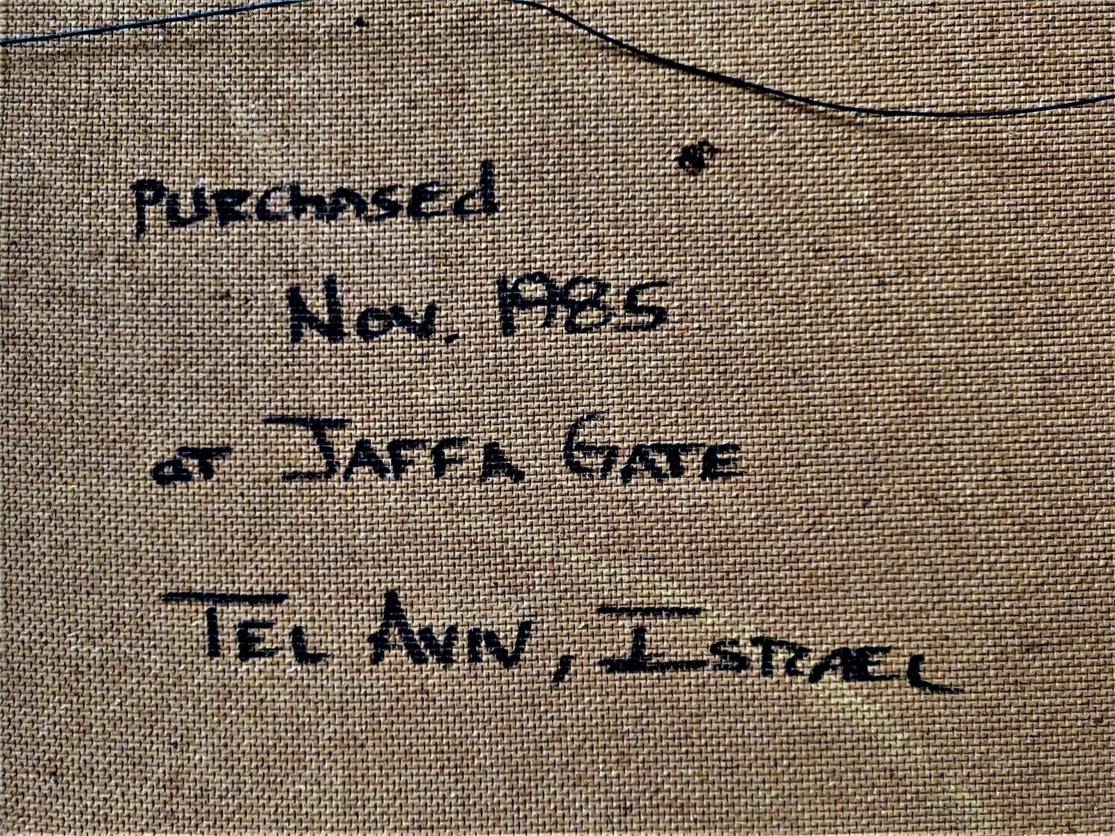 1985 Judaica "Rabbi Writing by Candlelight" Oil Painting on Masonite Board Signed Nissan - 5