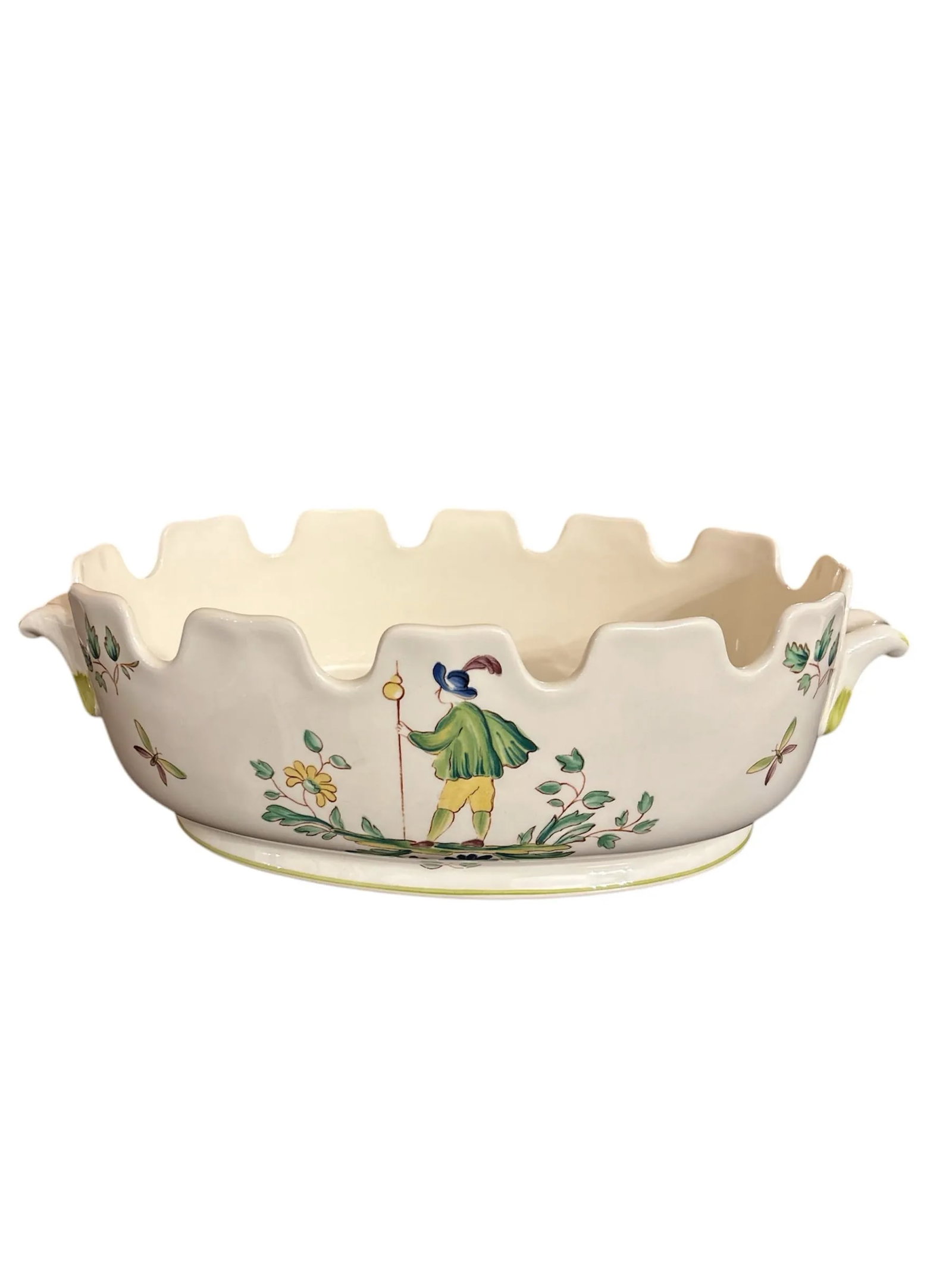 Early 20th Century Longchamp Ceramic Painted Cachepot - 2