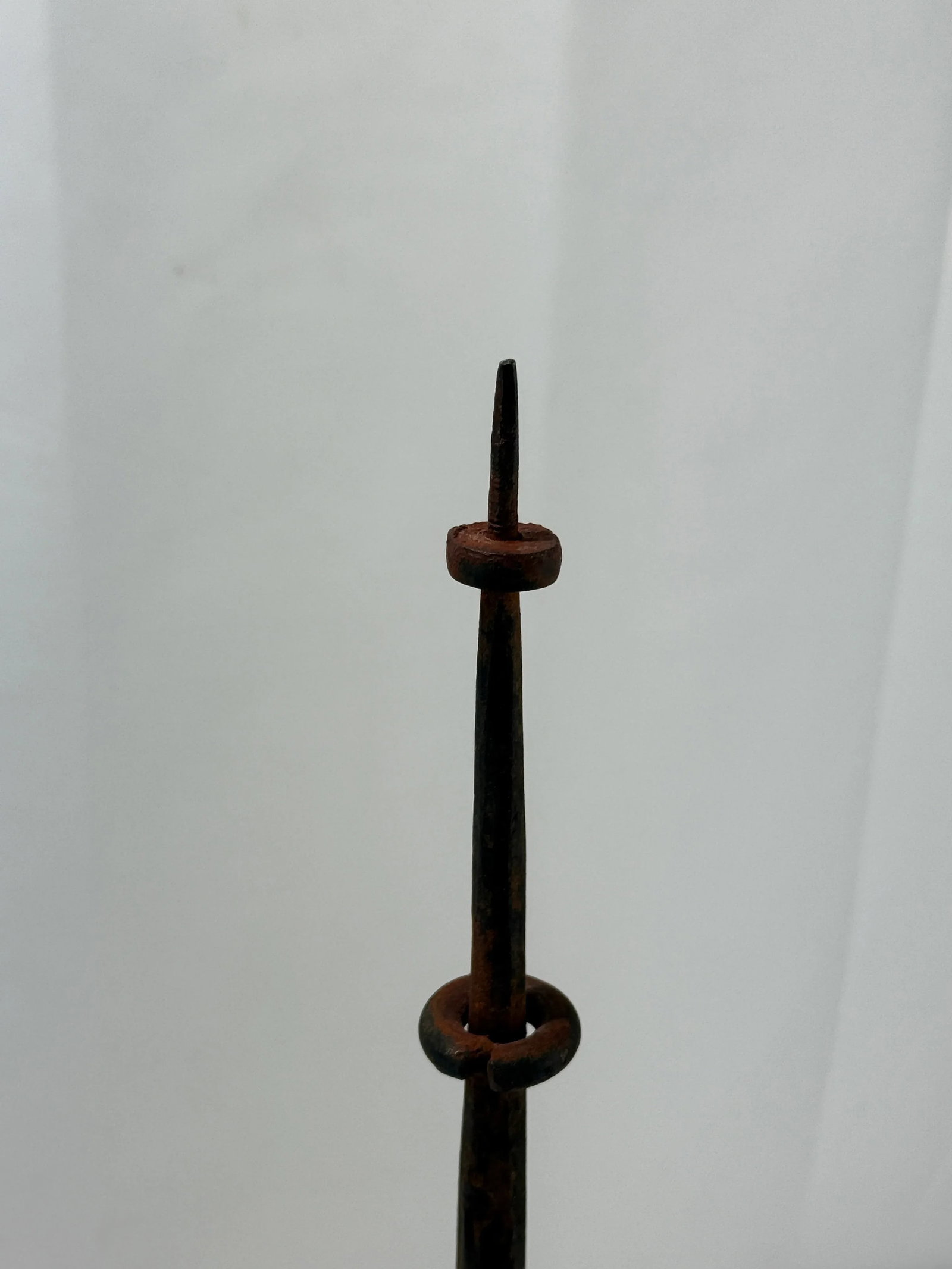 Pair, Antique Spanish Colonial Style Iron Prickets - 10