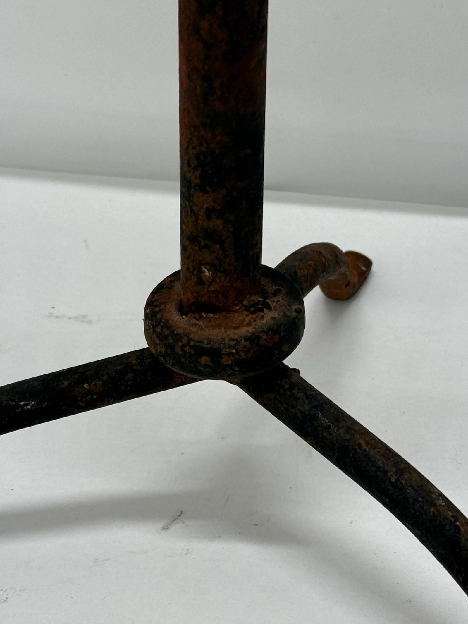 Pair, Antique Spanish Colonial Style Iron Prickets - 3