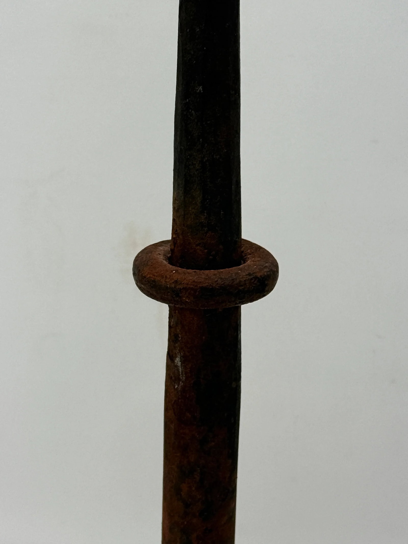 Pair, Antique Spanish Colonial Style Iron Prickets - 4