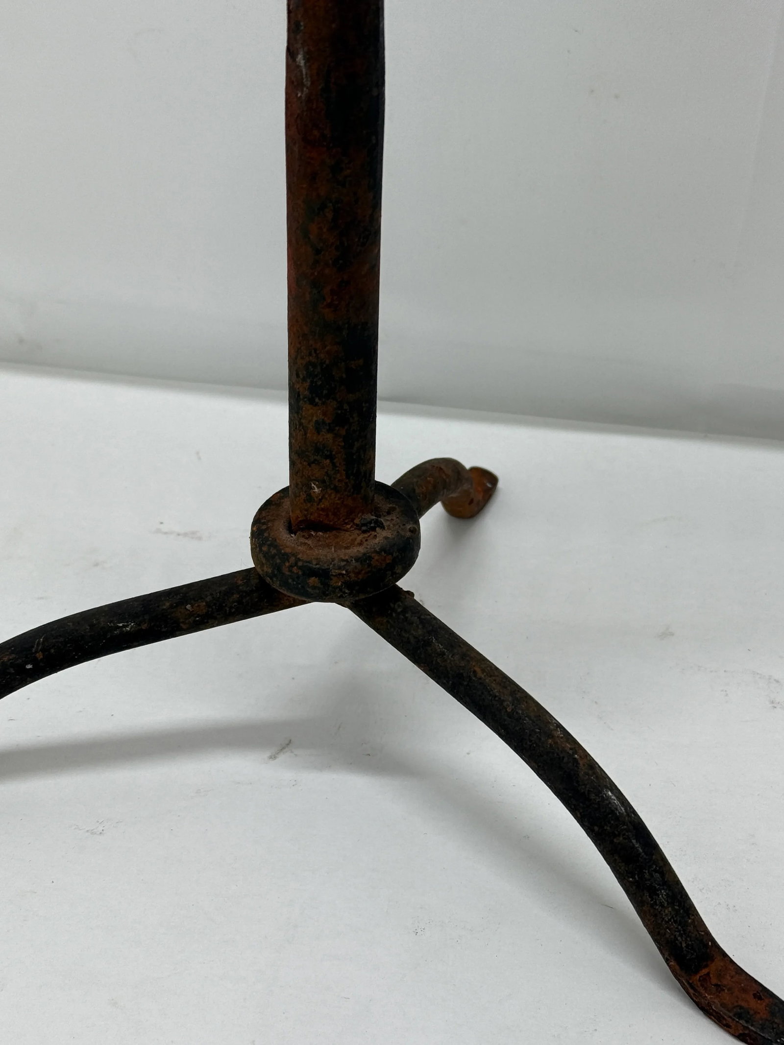 Pair, Antique Spanish Colonial Style Iron Prickets - 8