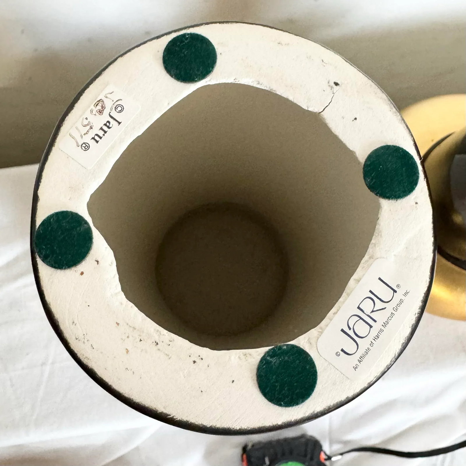 Postmodern Black and Gold Ceramic Candle Holders by Jaru - 7