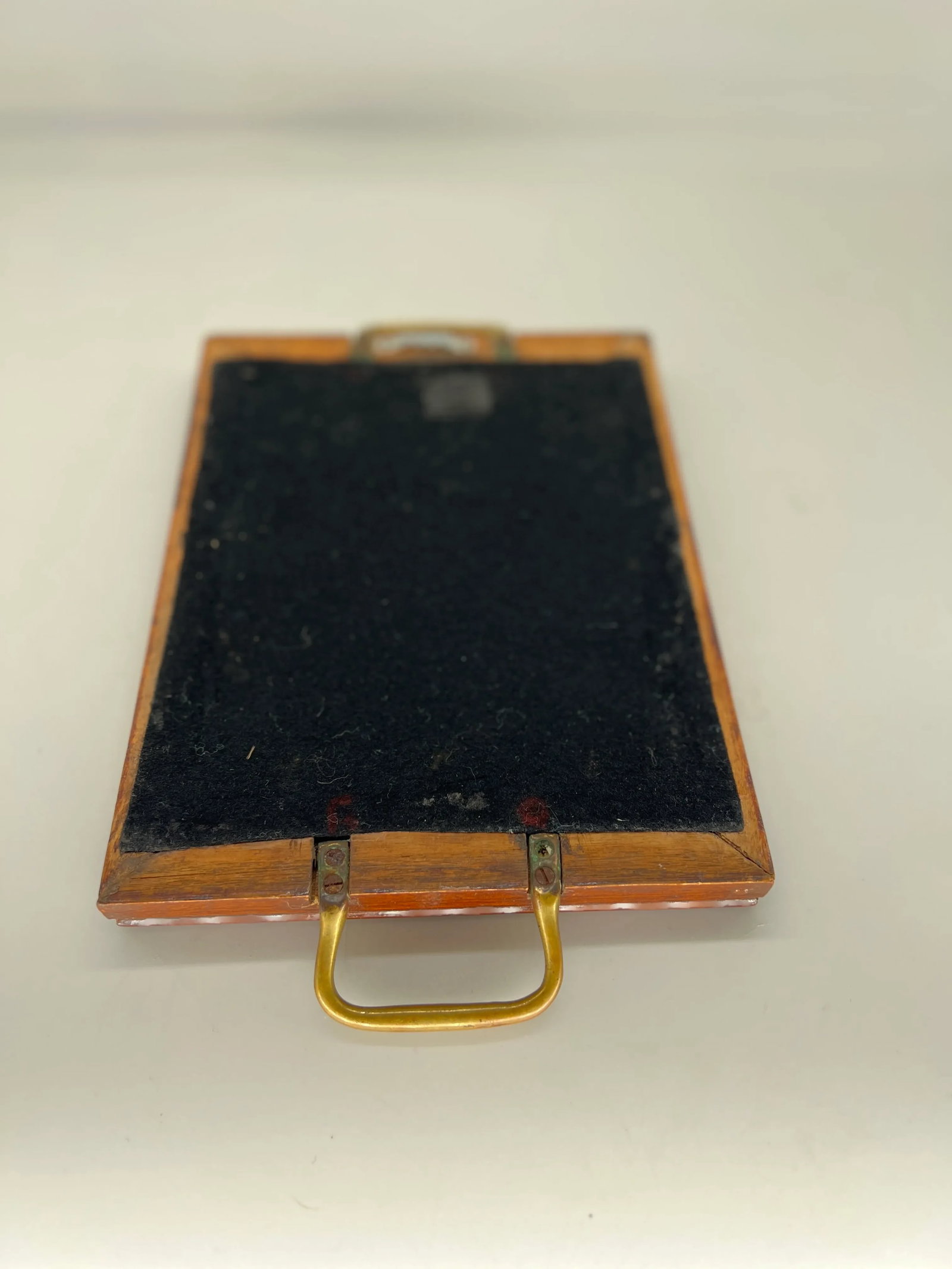 Beautiful & Fine Georgian Era Tray W/ Chinese Gold Thread Embroidery - 9