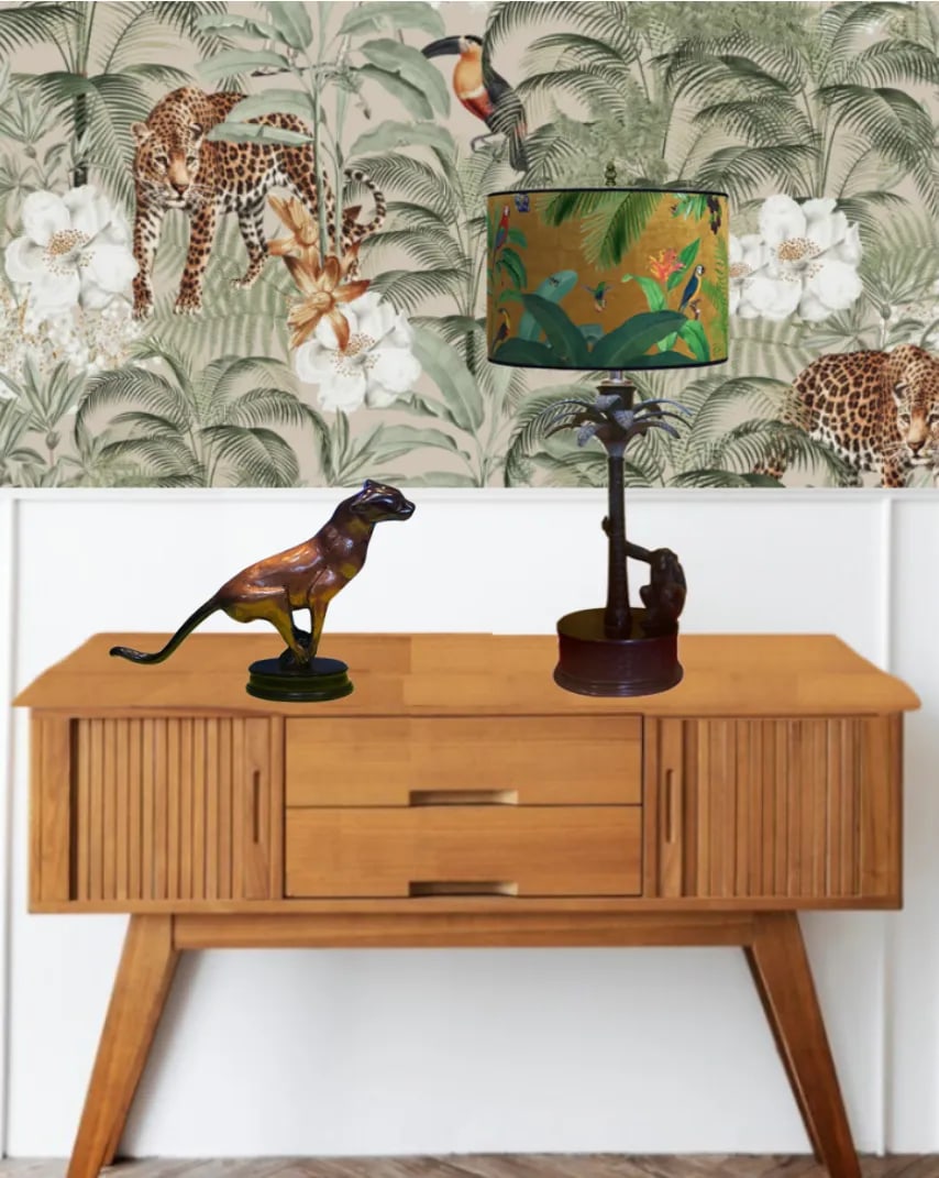 Bronze Palm Tree Chimpanzee Table Lamp -Maitland Smith 1970's - 10