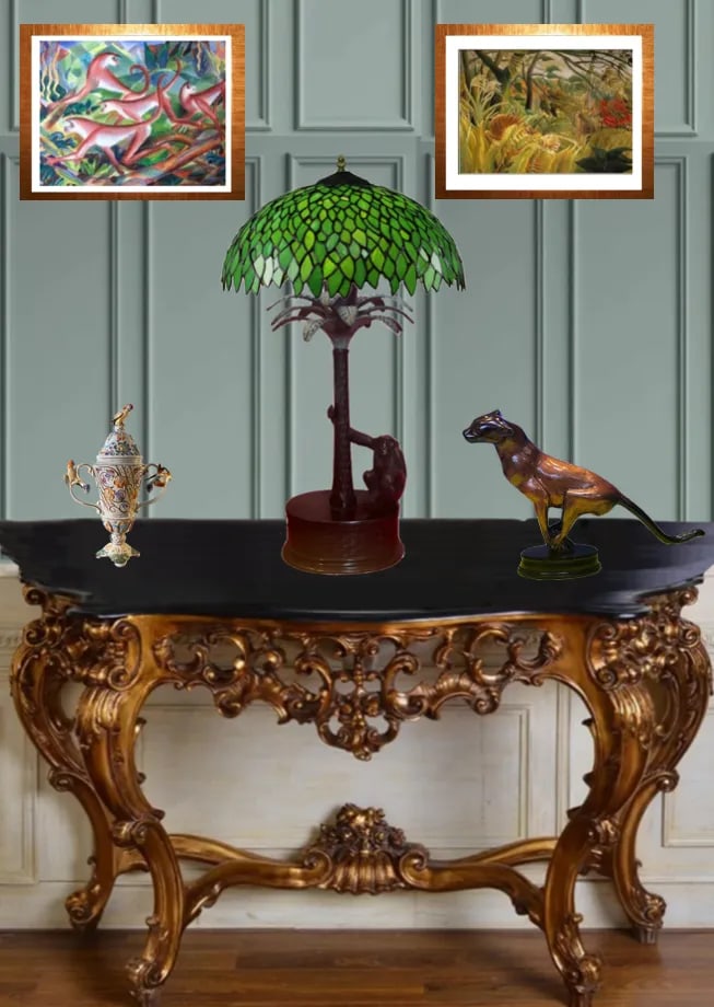 Bronze Palm Tree Chimpanzee Table Lamp -Maitland Smith 1970's - 8