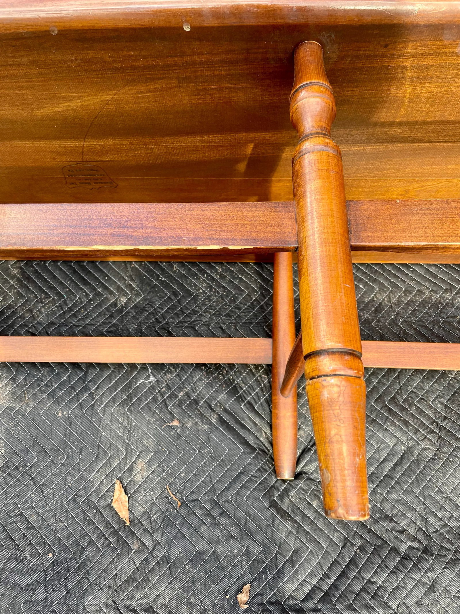 Mid 20th Century Fredrick Duckloe Half-Arrow Back Deacon's Bench - 11