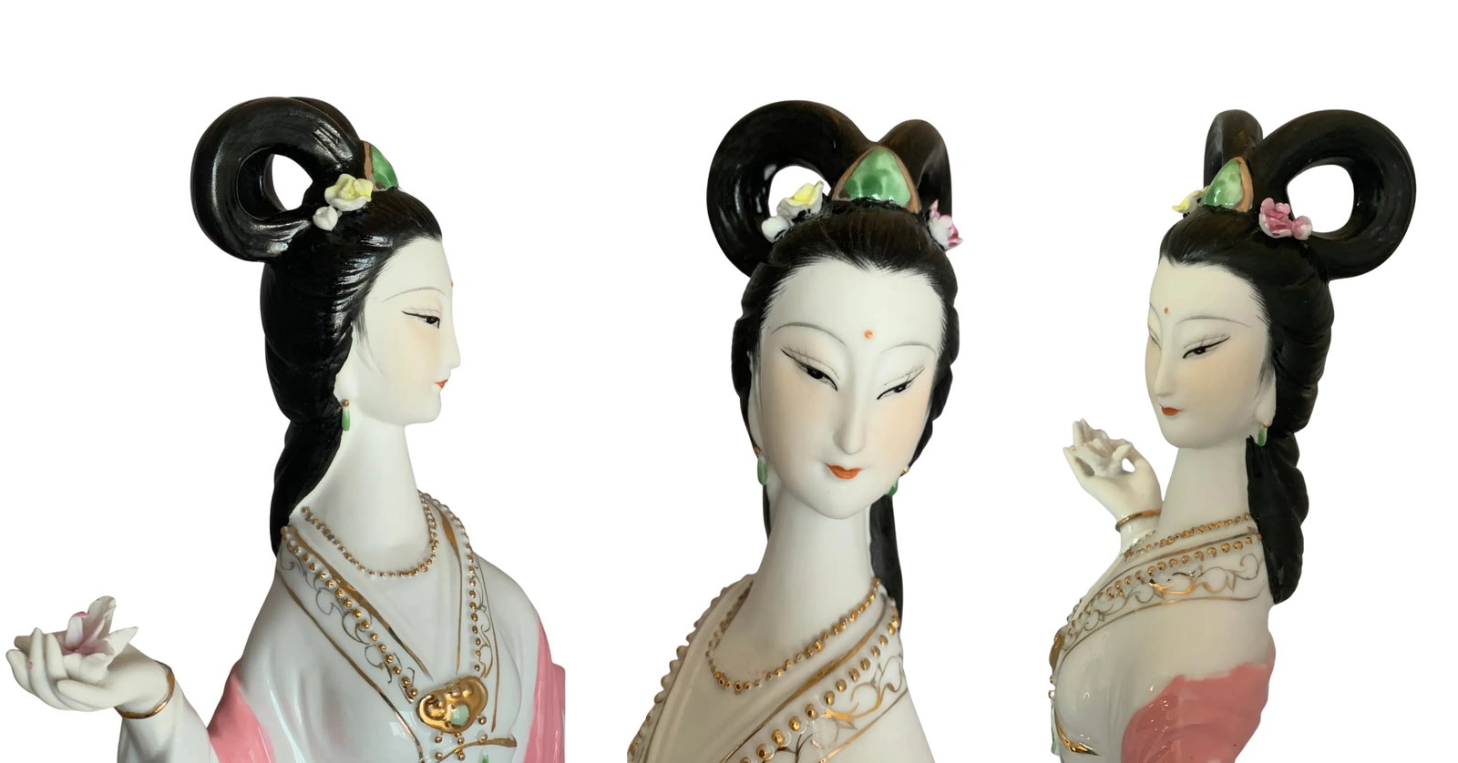 ASian Porcelain Vase and Deity Sculpture - A Set - 14