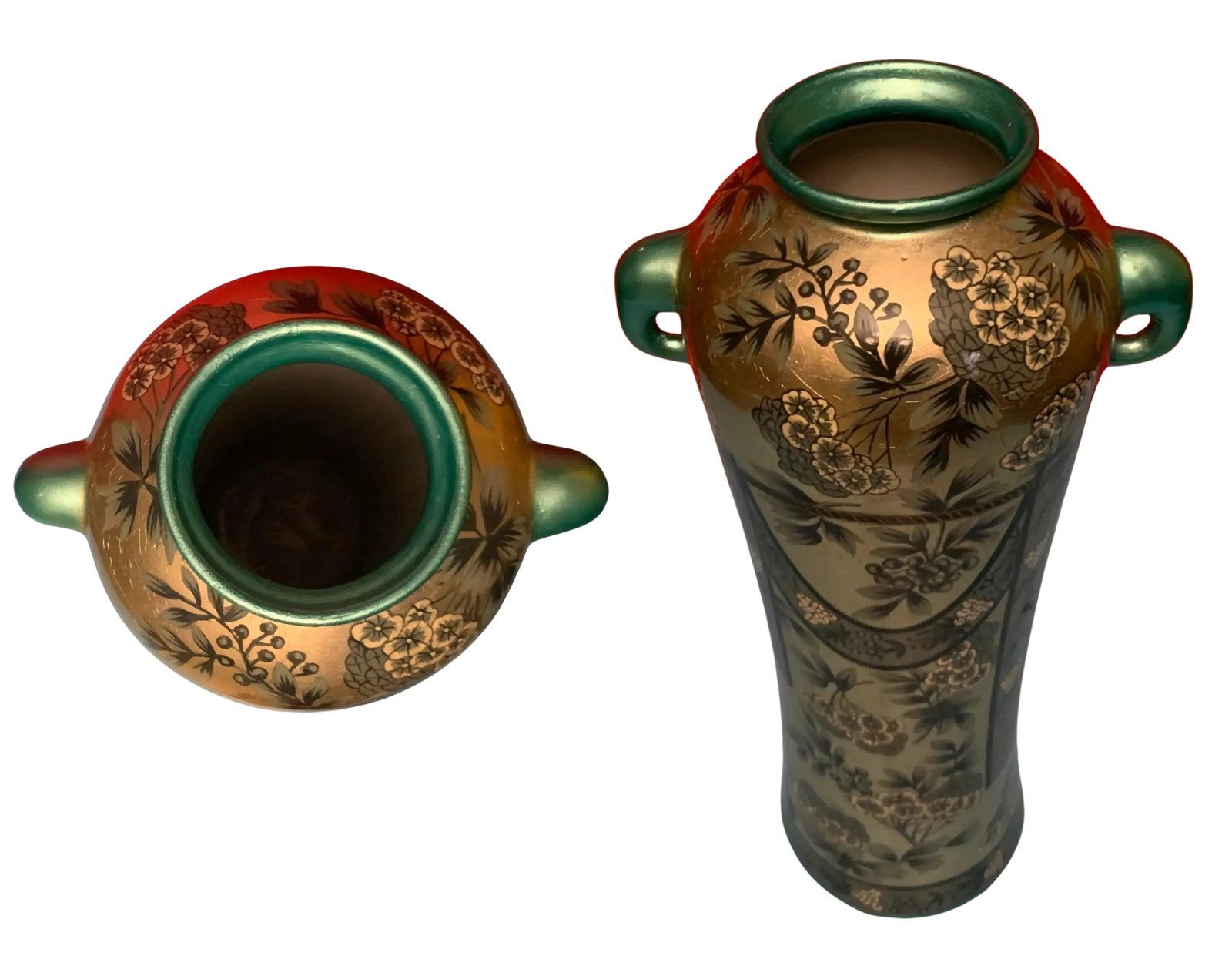 ASian Porcelain Vase and Deity Sculpture - A Set - 17