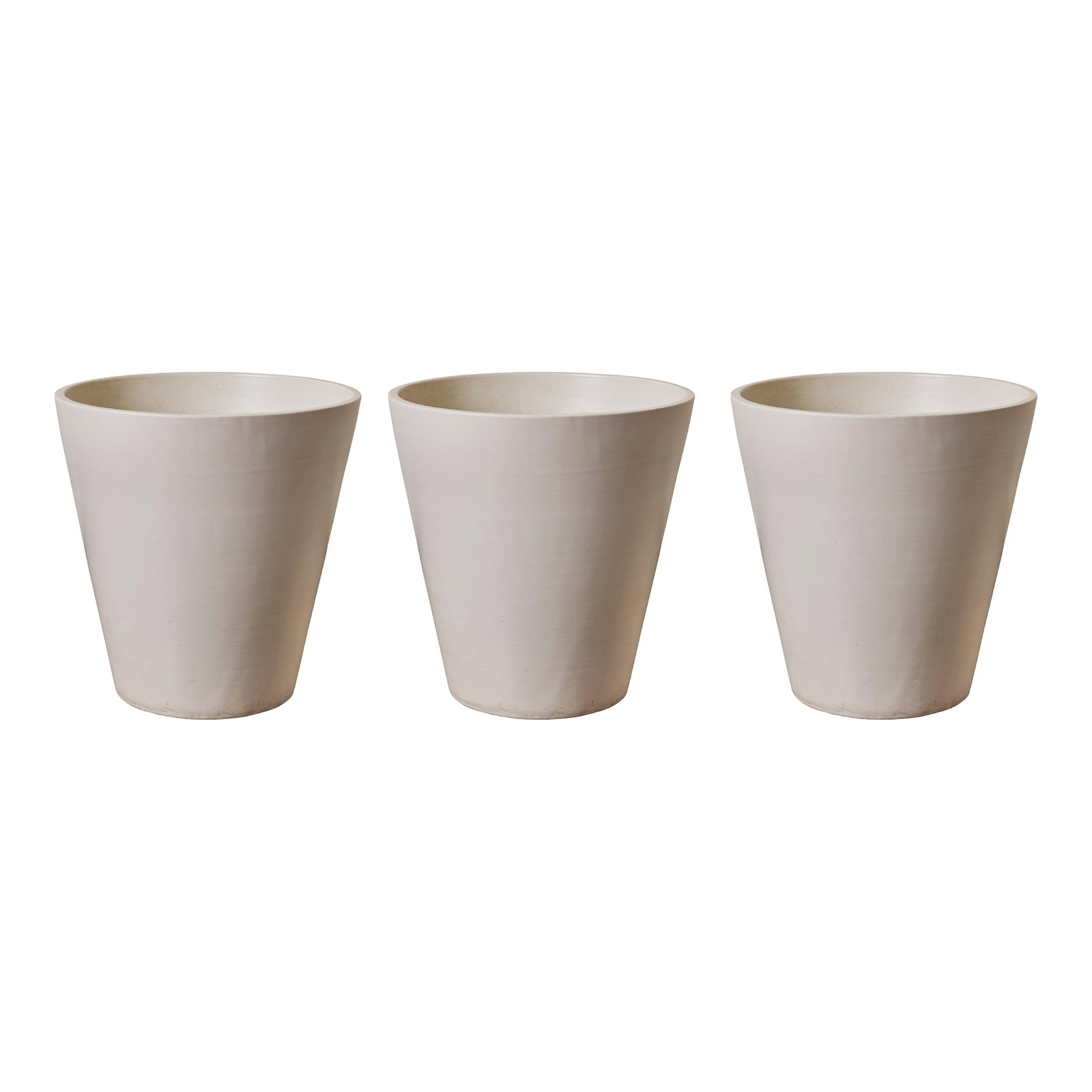 1970s White Conical Gainey Planters in the Manner of LaGardo Tackett - Set of 3 (1 of 11)
