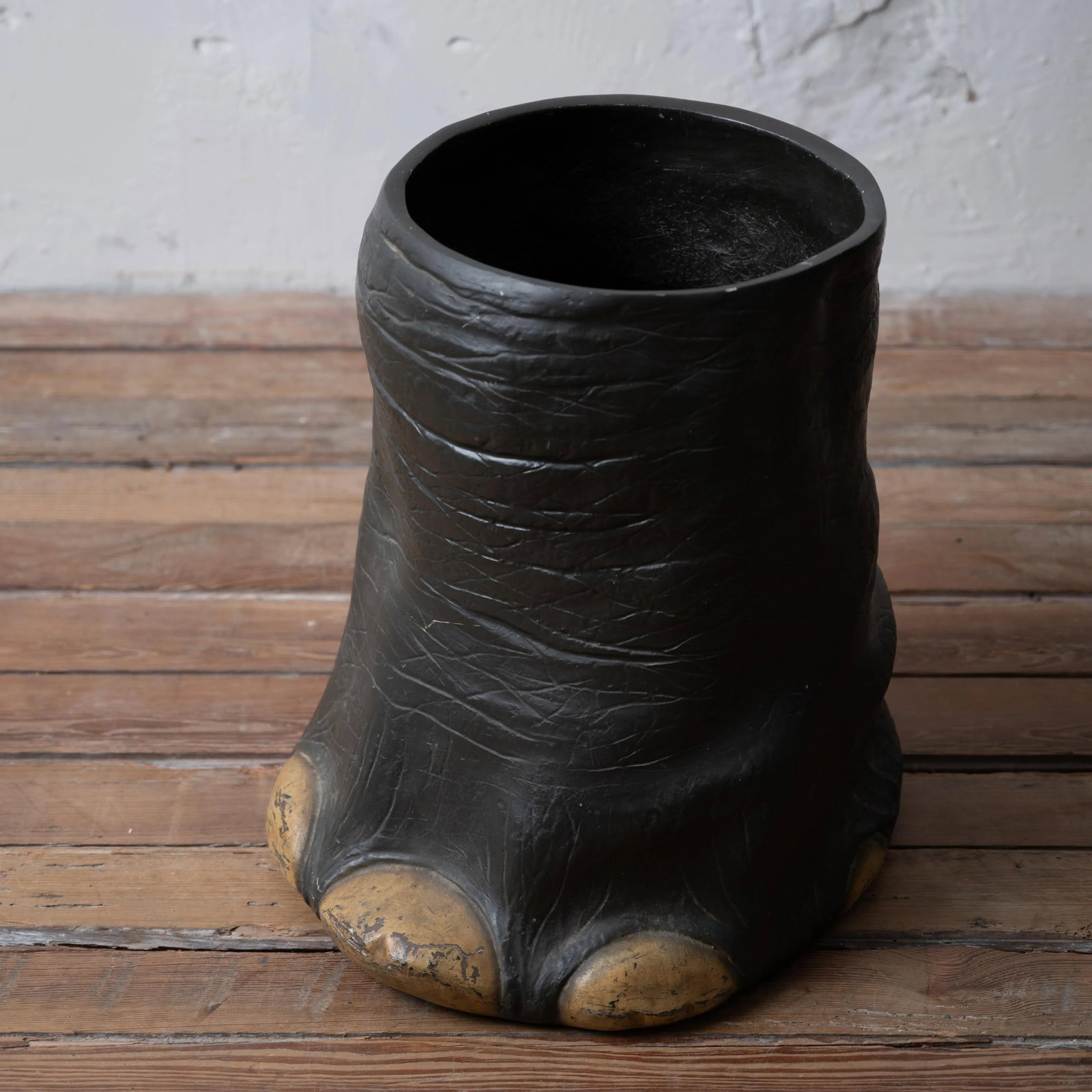 Faux Elephants Foot Umbrella Stand - 4