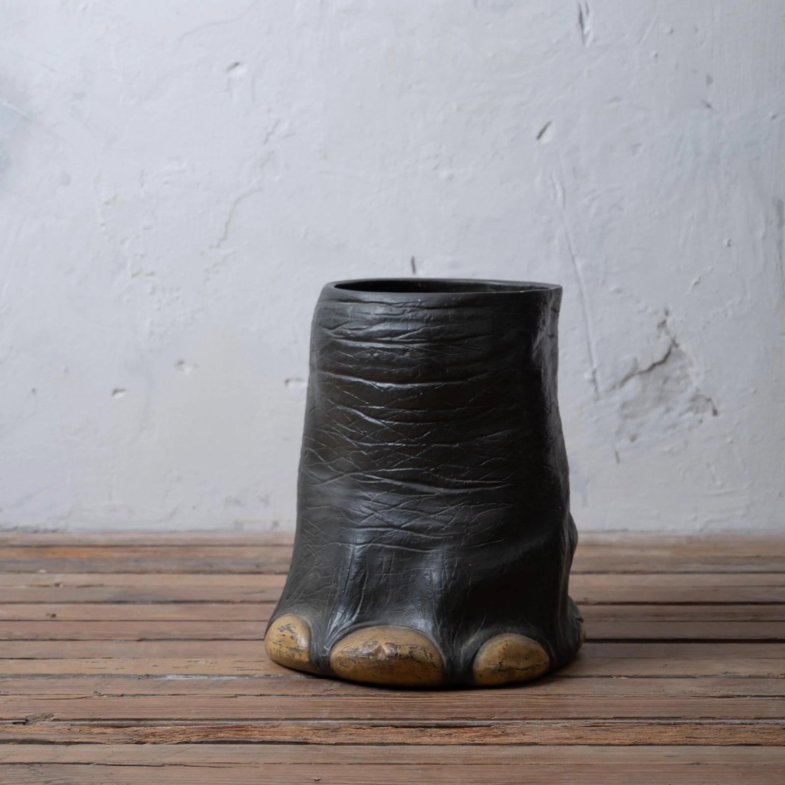 Faux Elephants Foot Umbrella Stand - 6
