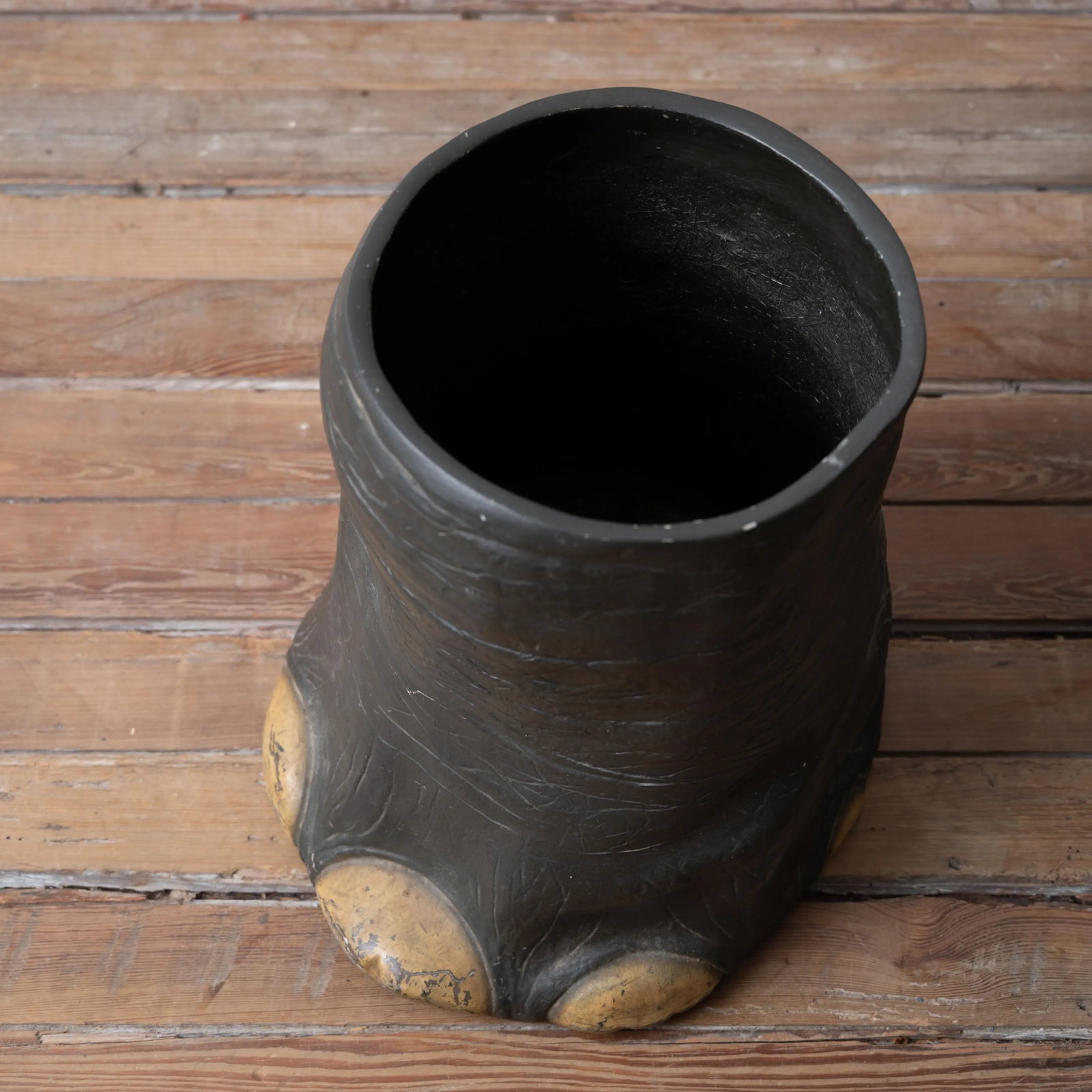 Faux Elephants Foot Umbrella Stand - 7