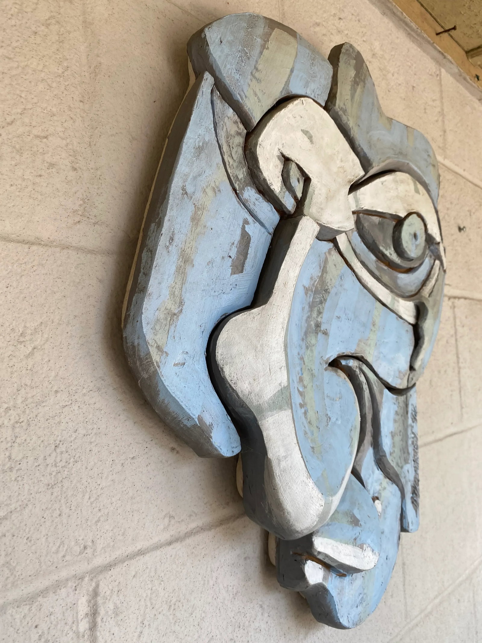 Picasso Style Ceramic Sculptural Wall Plaque - 2