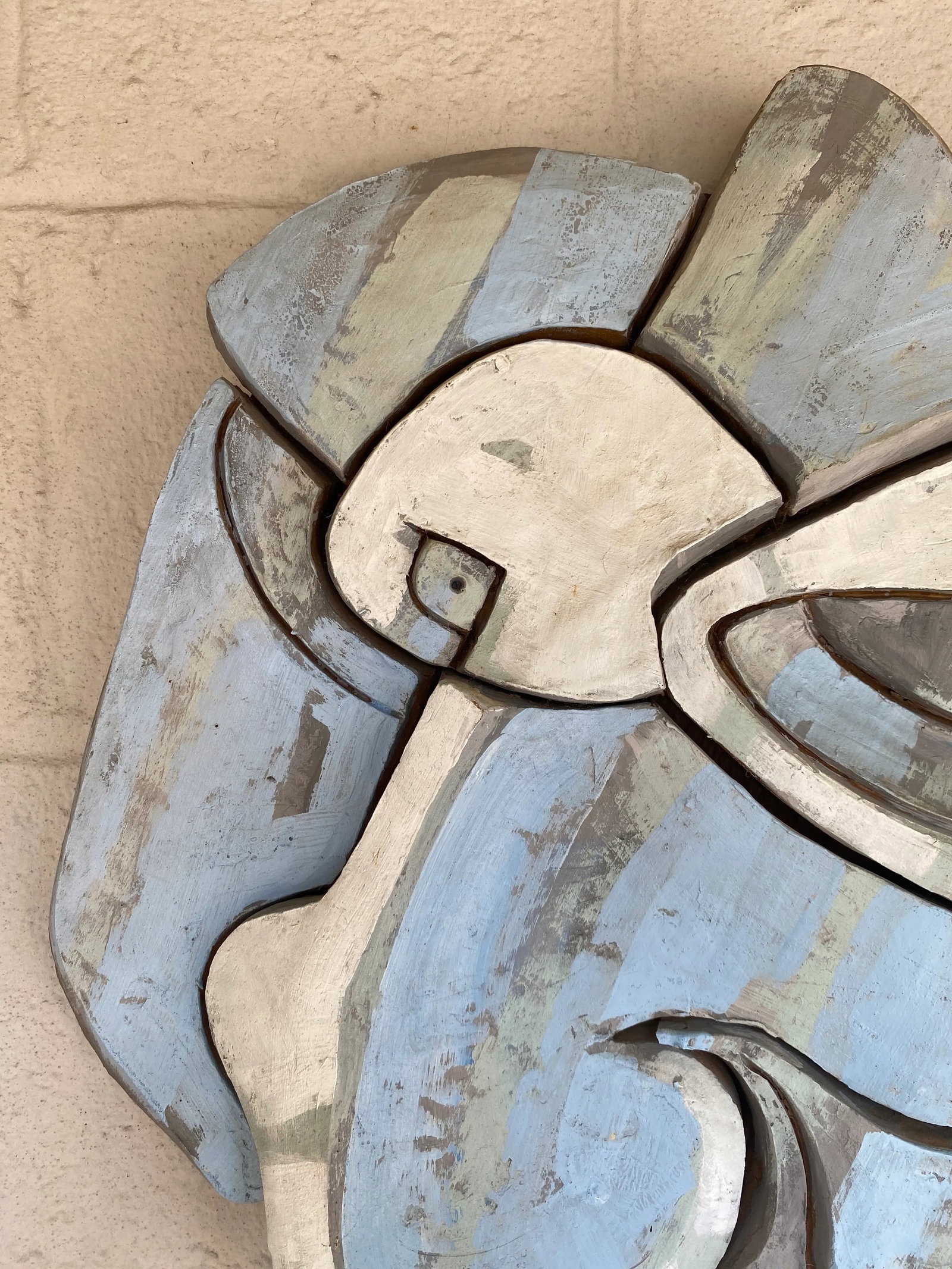 Picasso Style Ceramic Sculptural Wall Plaque - 4
