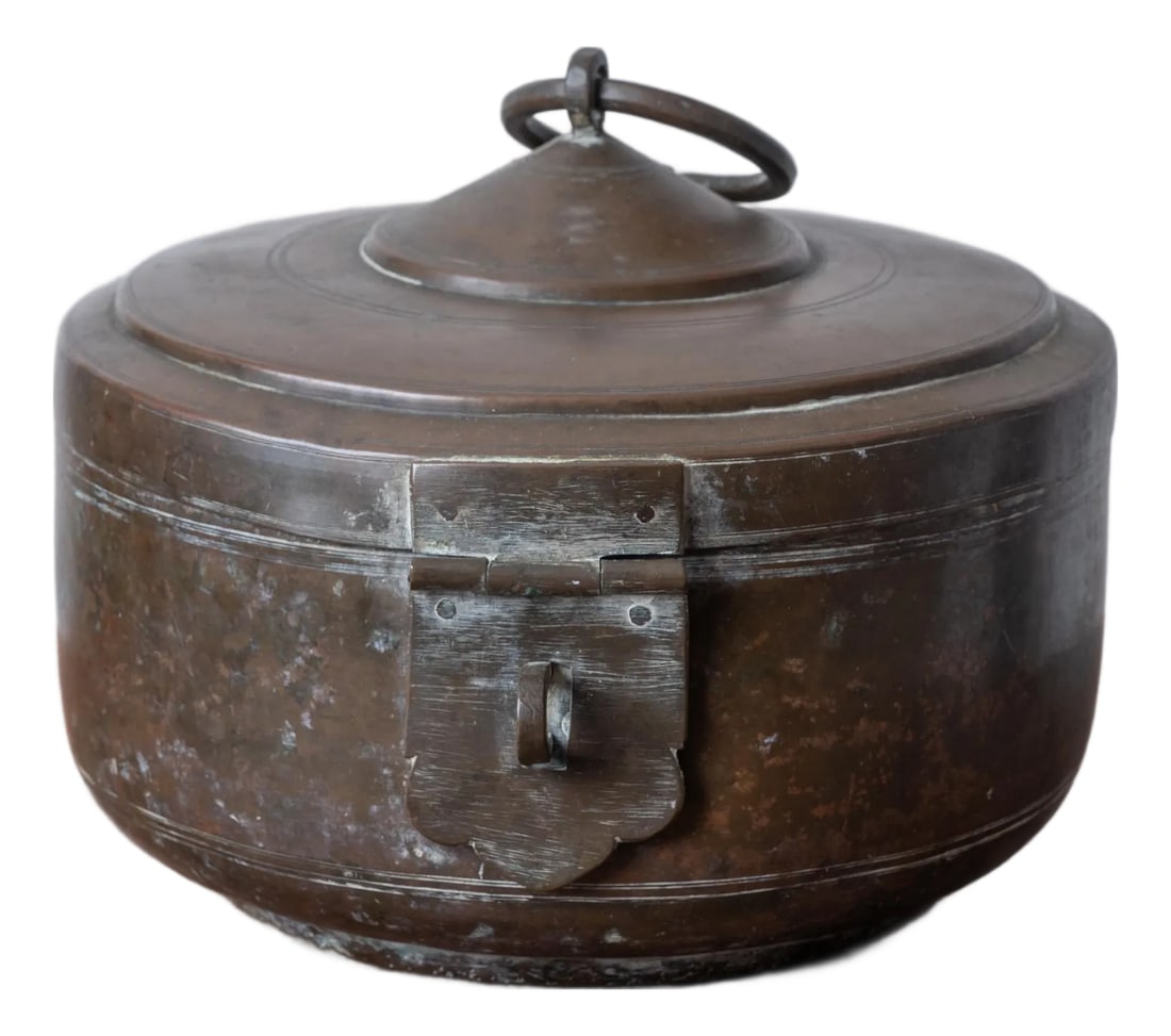 Indian Brass Pandan Box, 19th Century (1 of 5)