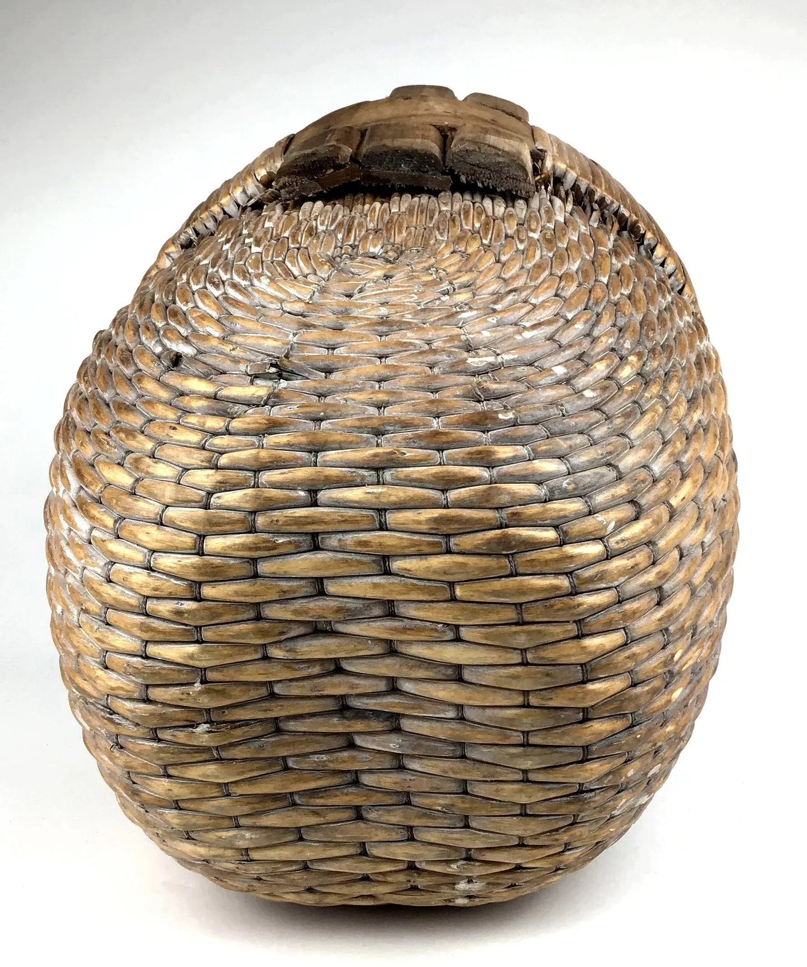 Antique Asian Rice Gathering Basket - 12