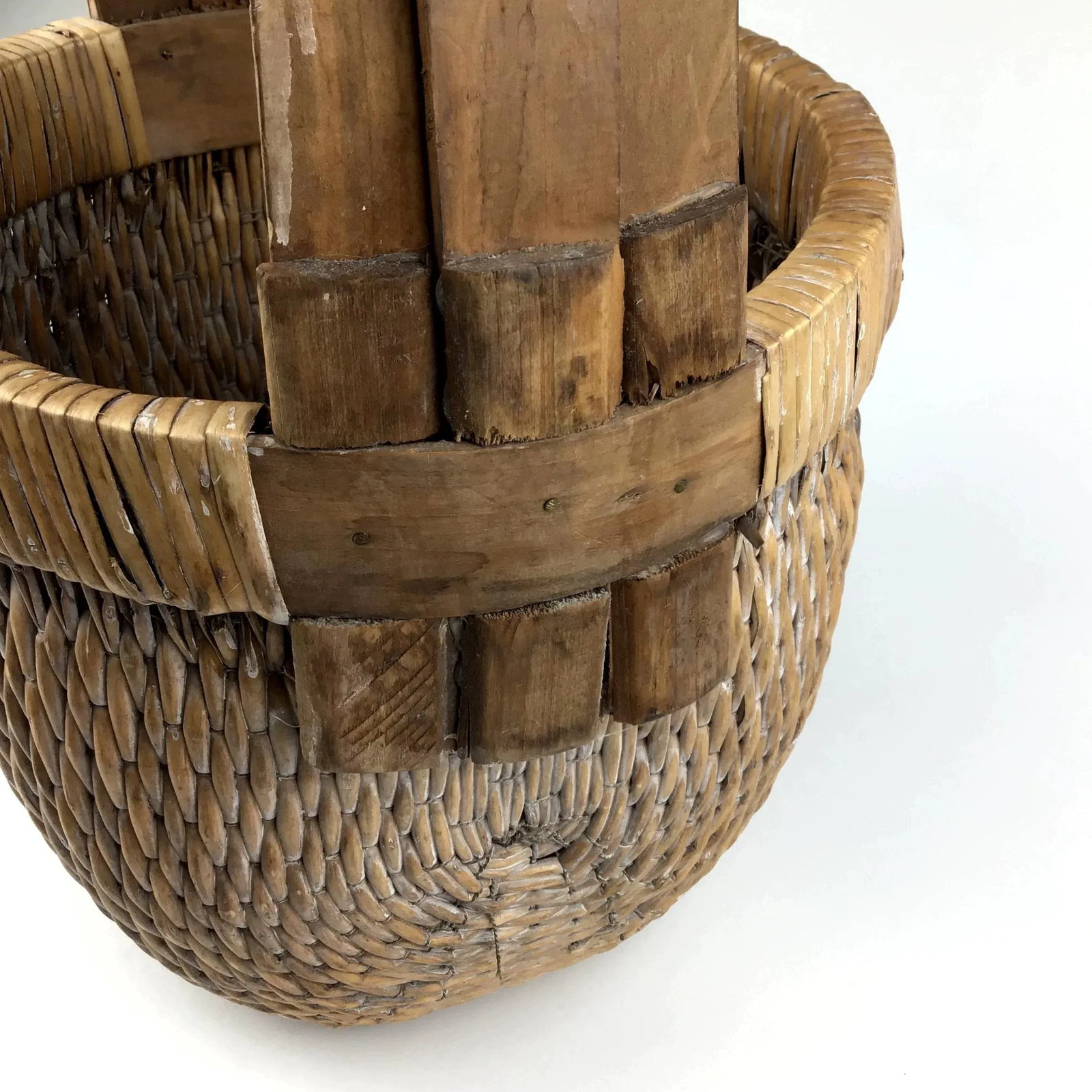 Antique Asian Rice Gathering Basket - 5