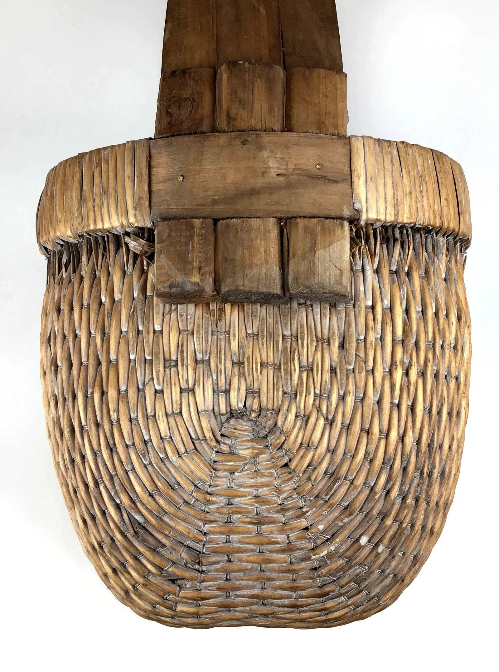 Antique Asian Rice Gathering Basket - 9