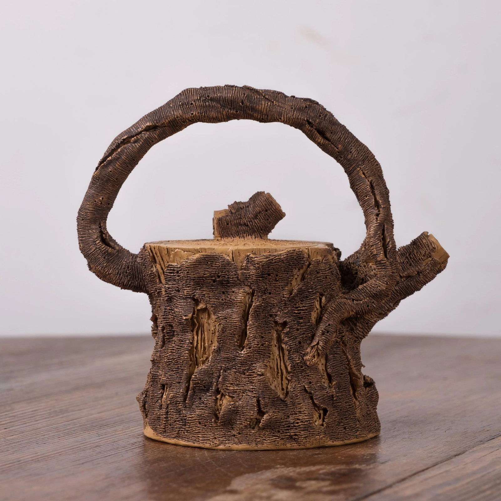 ChenTaiYuan Yixing Zisha 'Tree Stump' Tea Pot - 6