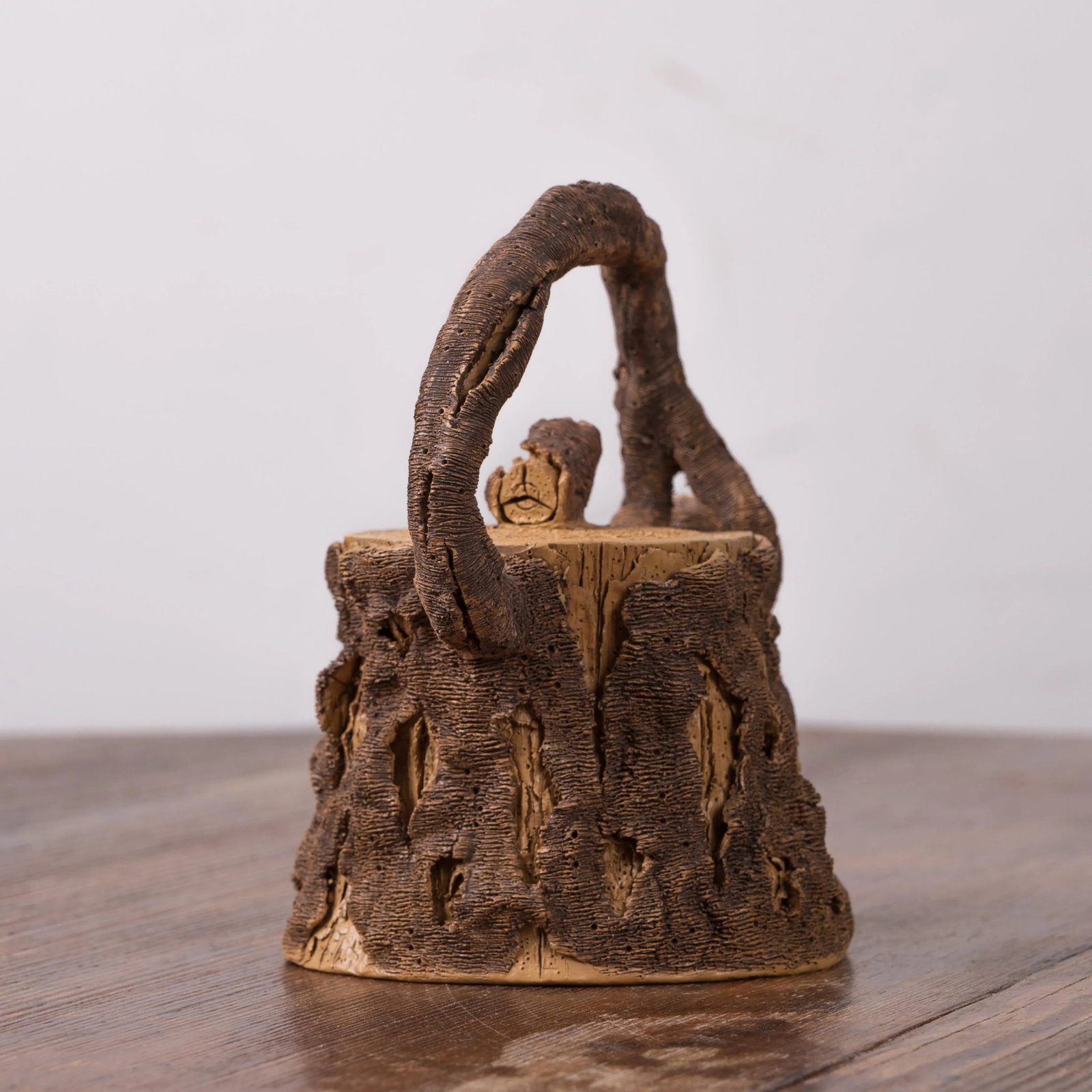 ChenTaiYuan Yixing Zisha 'Tree Stump' Tea Pot - 7