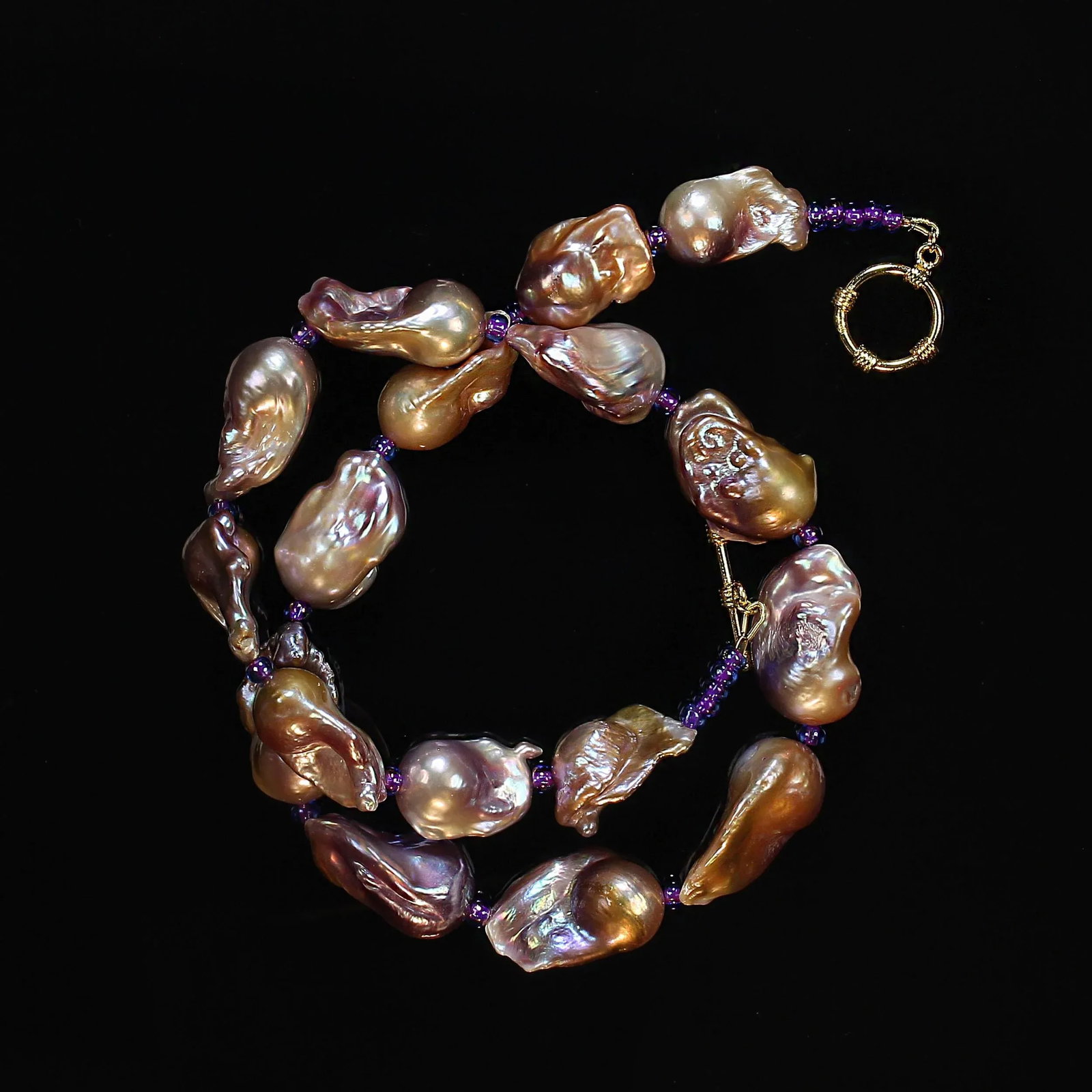 21 Inch Striking Natural Color Baroque Pearl Necklace - 2