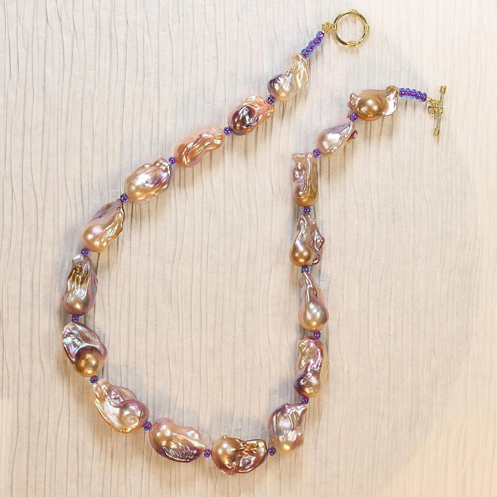 21 Inch Striking Natural Color Baroque Pearl Necklace - 5