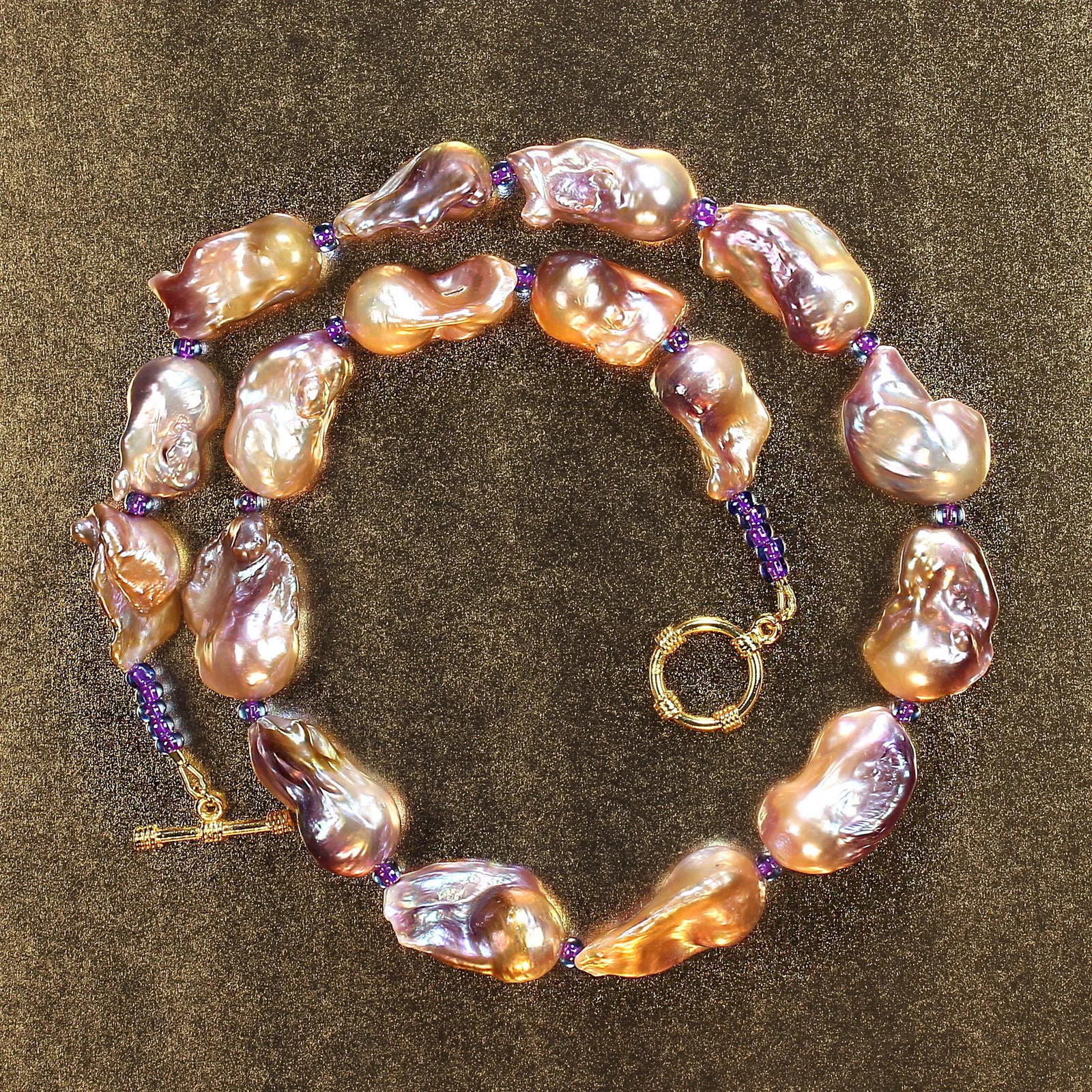 21 Inch Striking Natural Color Baroque Pearl Necklace - 6