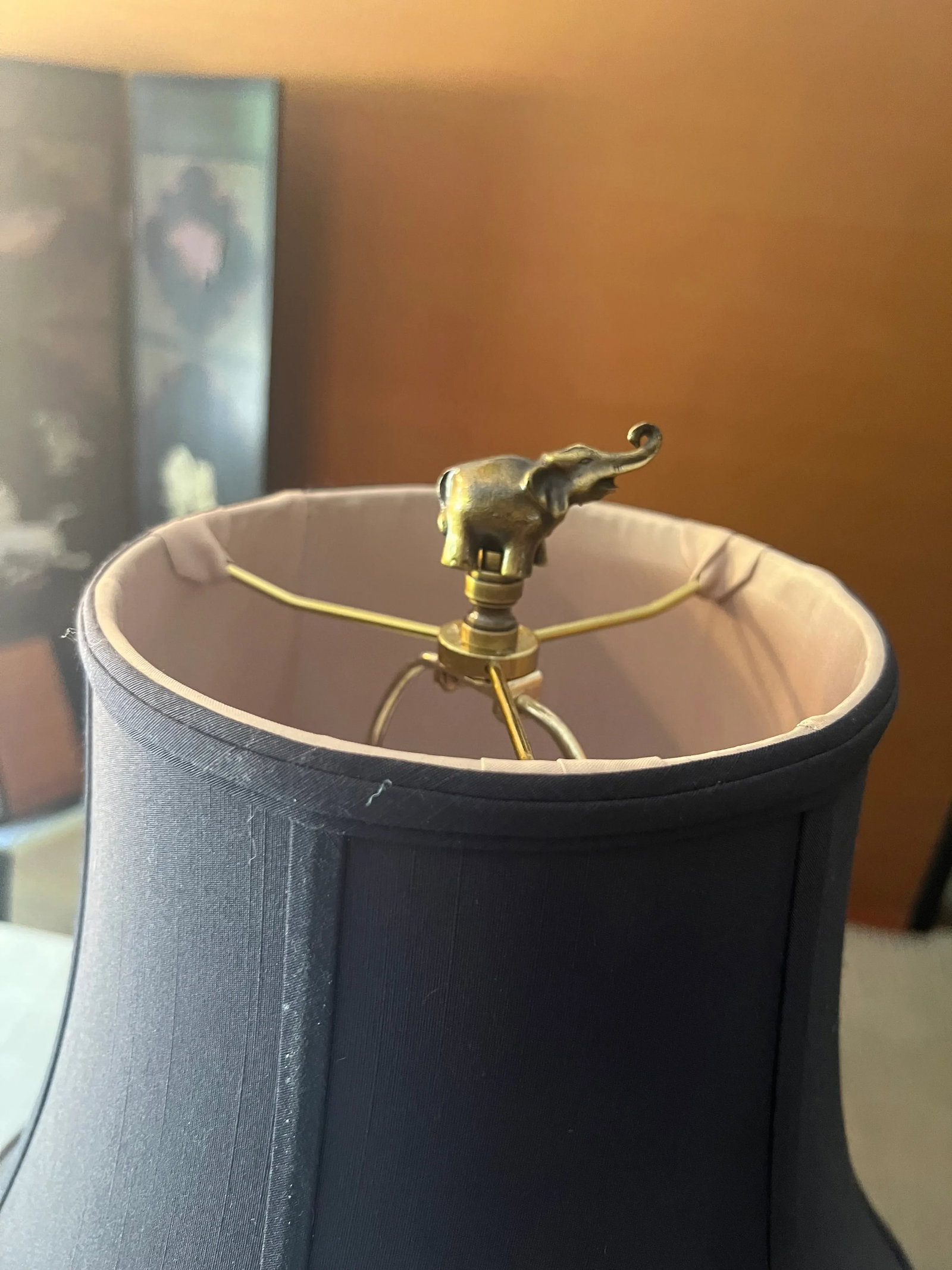 Mid 20th Century Berman Table Lamp With Parrot and Palm Leaves - 10