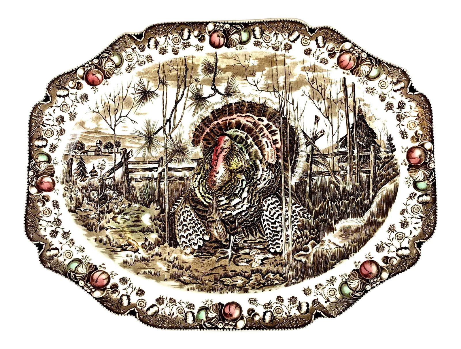 1950s Johnson Bros His Majesty Turkey Giant Platter (1 of 13)