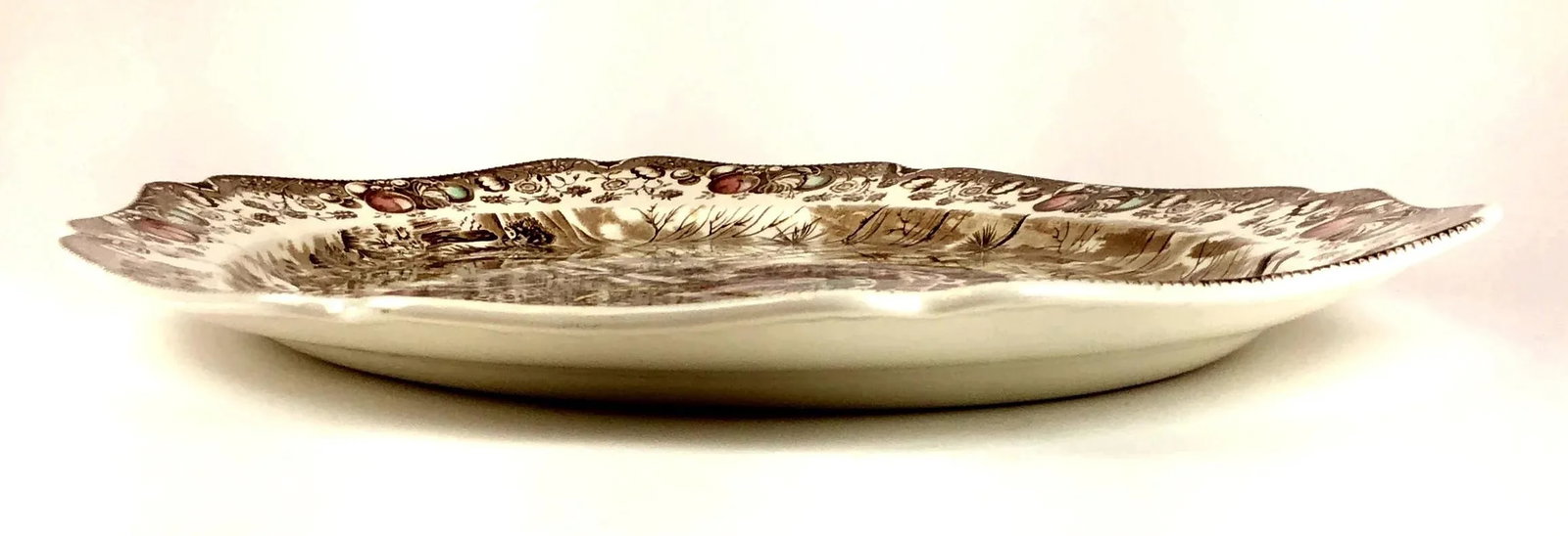 1950s Johnson Bros His Majesty Turkey Giant Platter - 3