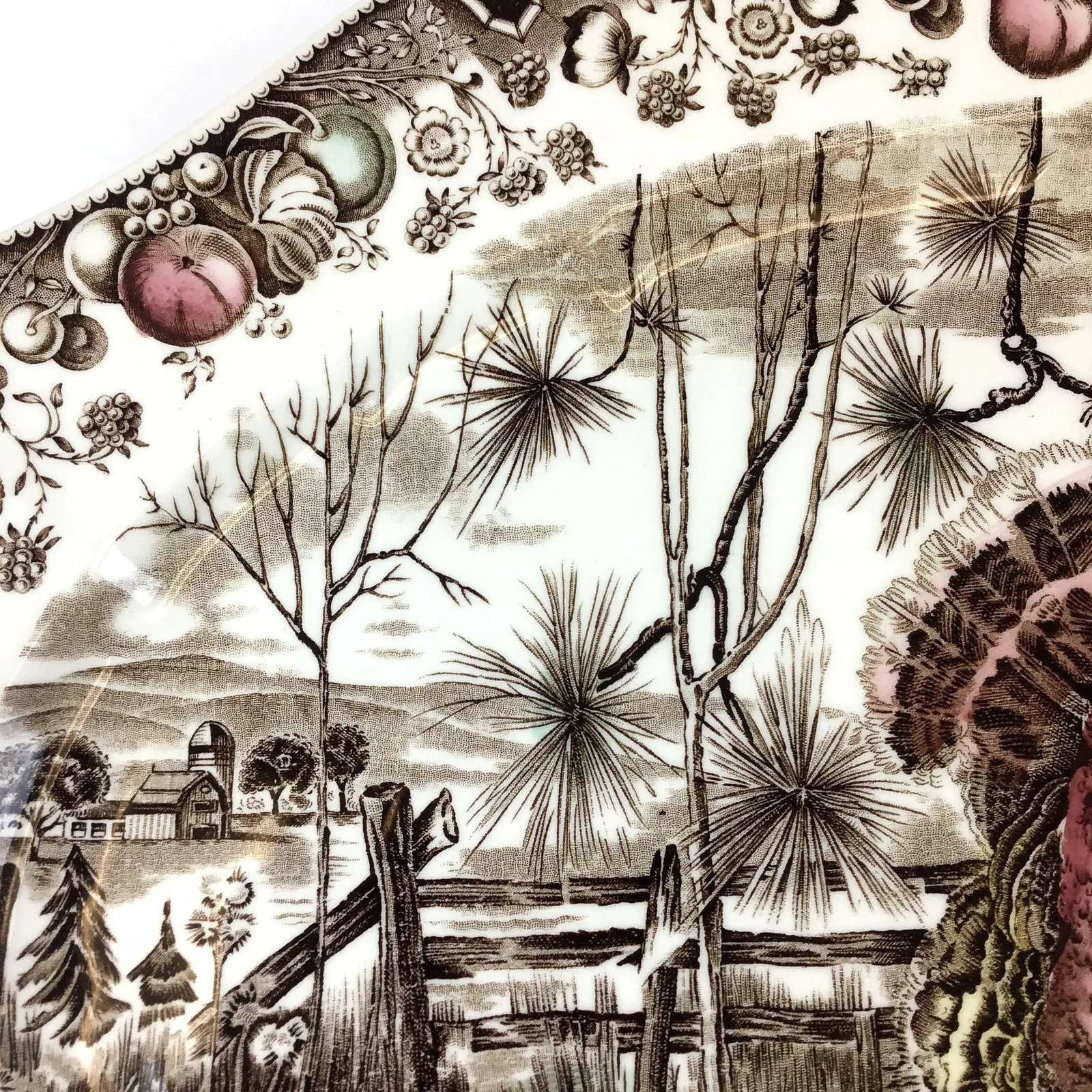1950s Johnson Bros His Majesty Turkey Giant Platter - 7