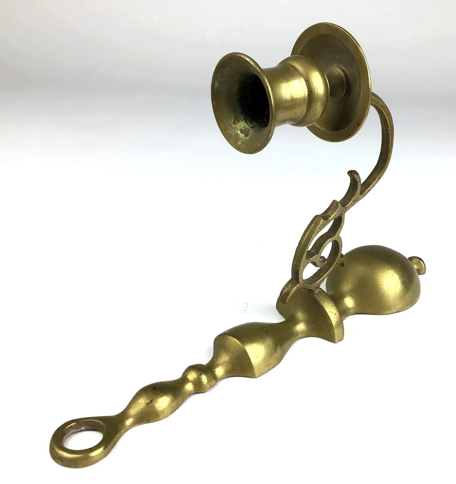 Georgian 18th Century Brass Wall Sconce - 7