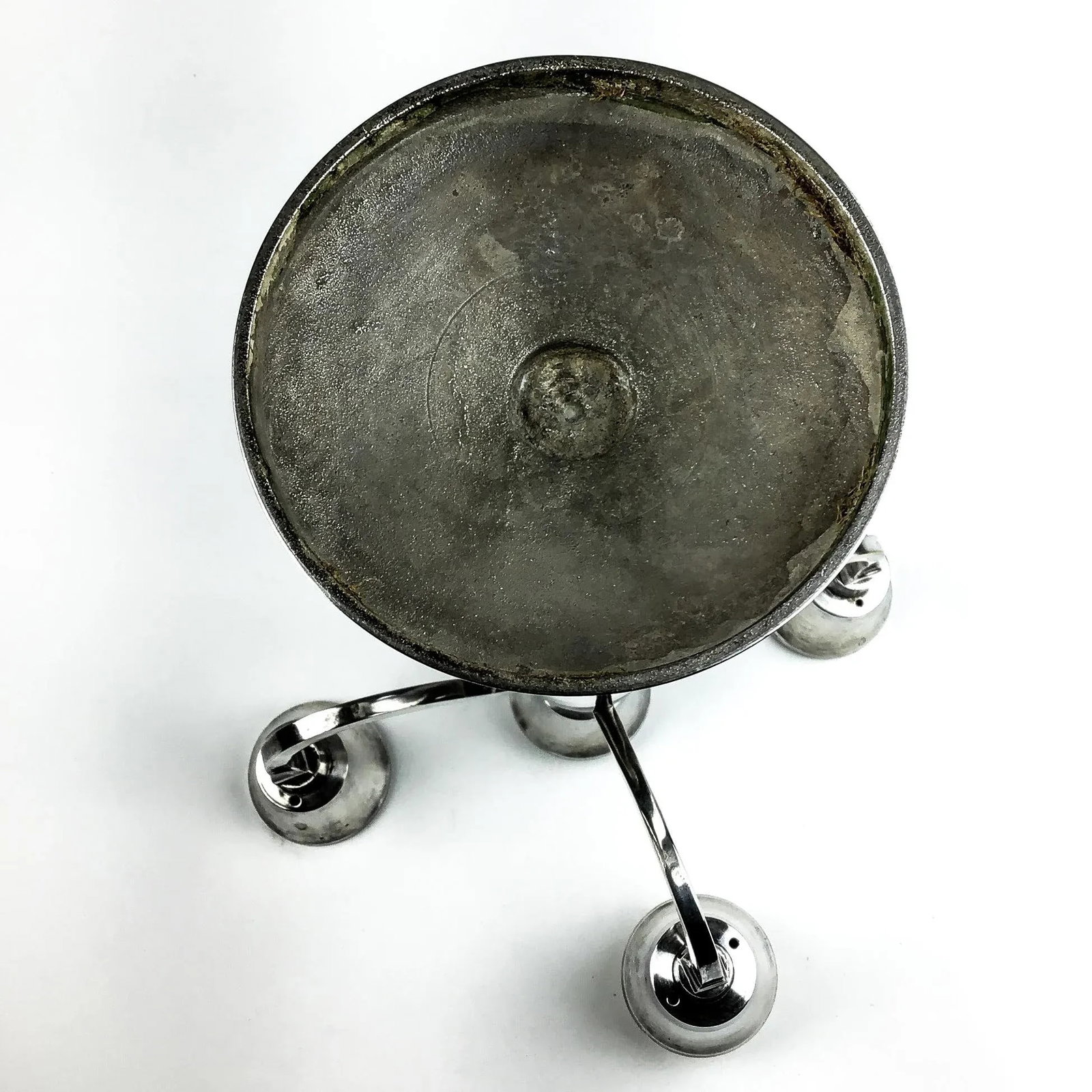 Post Modern Nickle Silver Candelabra - 12