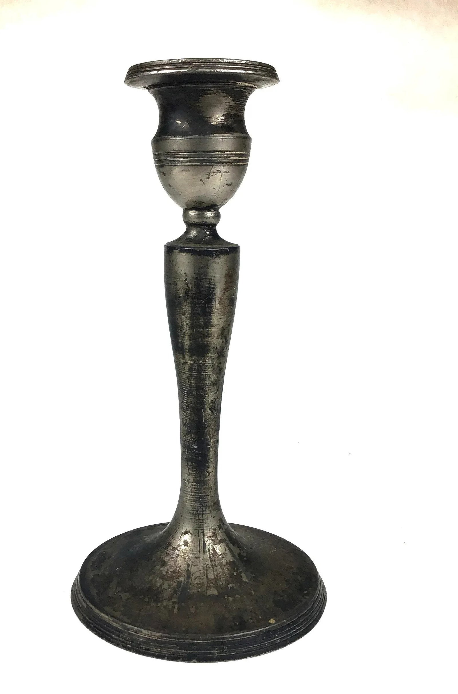 Antique 1870 Century Quadruple Silver Plated Candlestick - 2