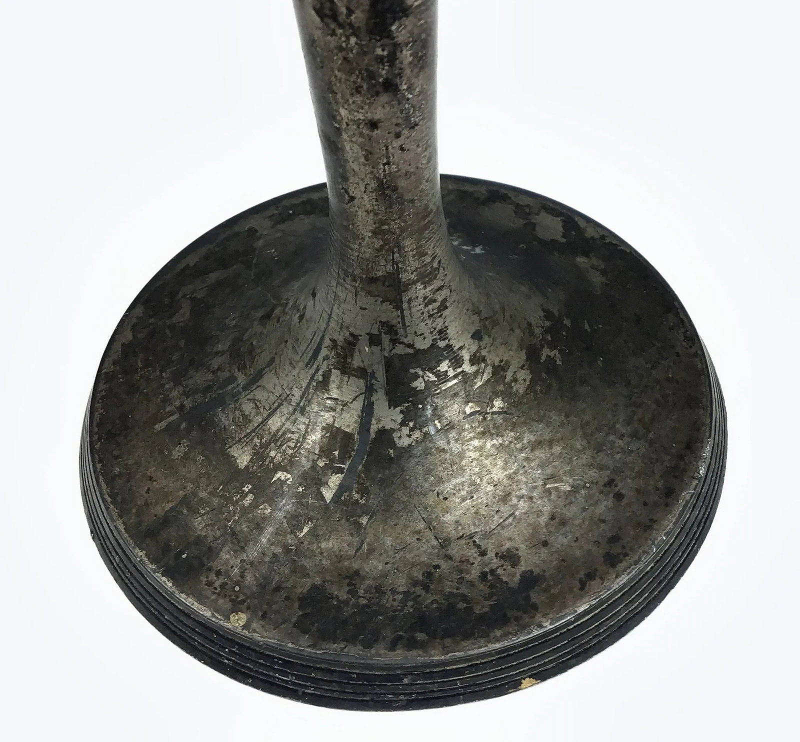 Antique 1870 Century Quadruple Silver Plated Candlestick - 6