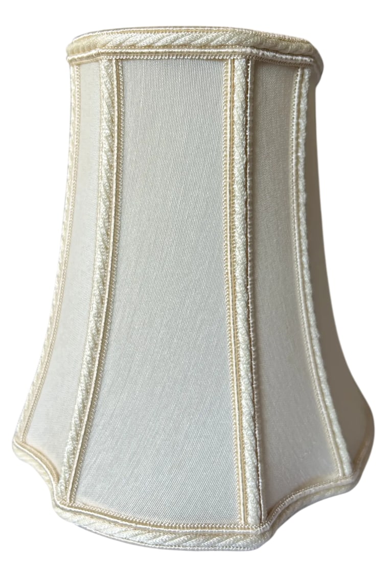 Vintage Canterbury Silk Bell Lampshade - Hand-Tailored in Brooklyn, Ny - New Old Stock - 2