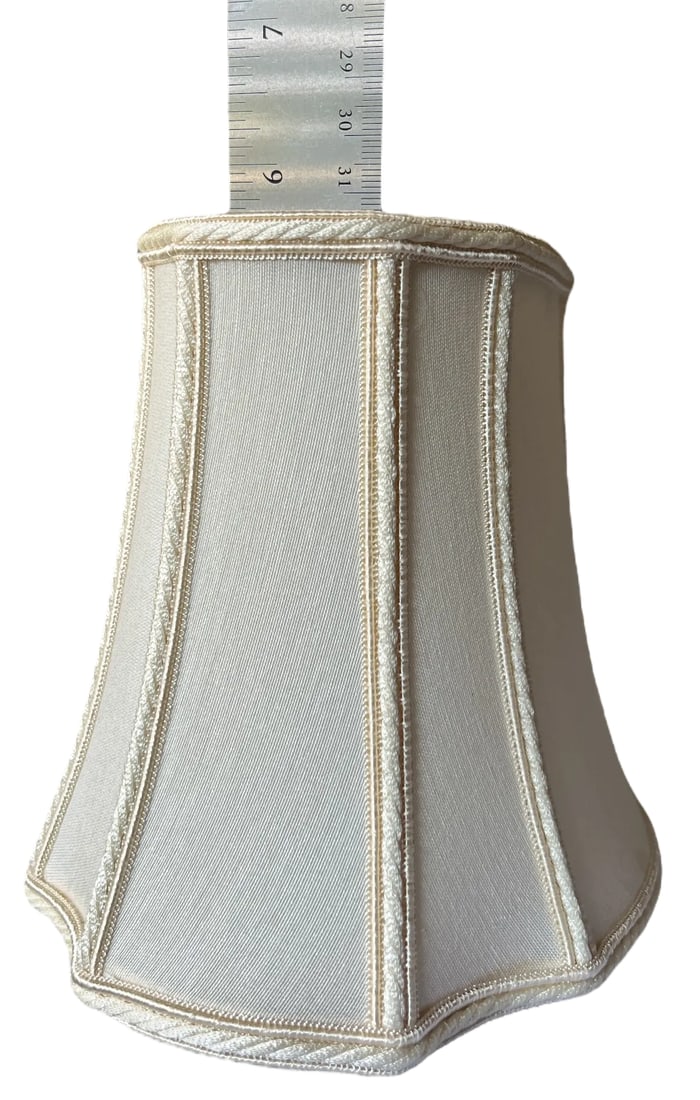 Vintage Canterbury Silk Bell Lampshade - Hand-Tailored in Brooklyn, Ny - New Old Stock - 7